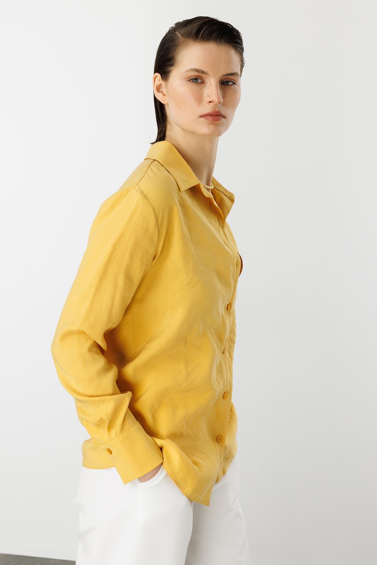 Pamuklu Gömlek-SAFRAN