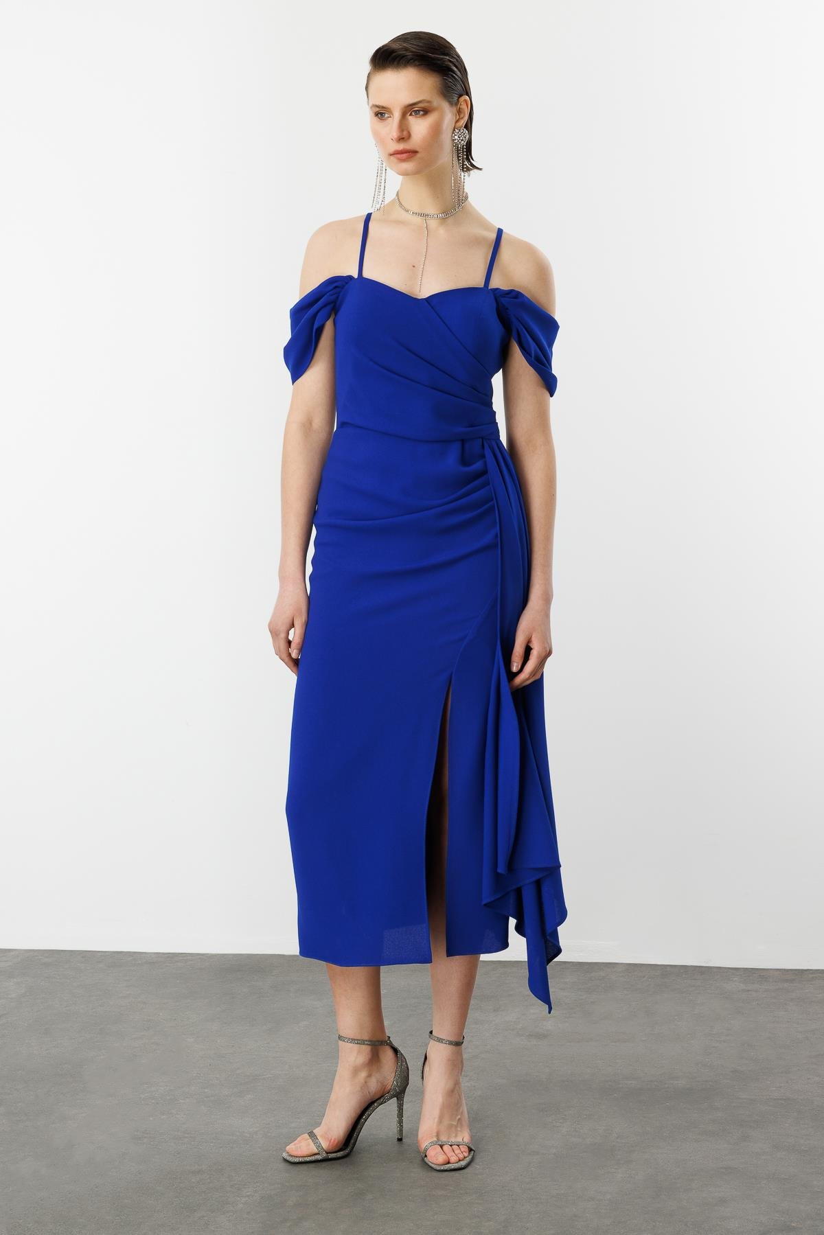 Prenses Yaka Krep Abiye-SAX