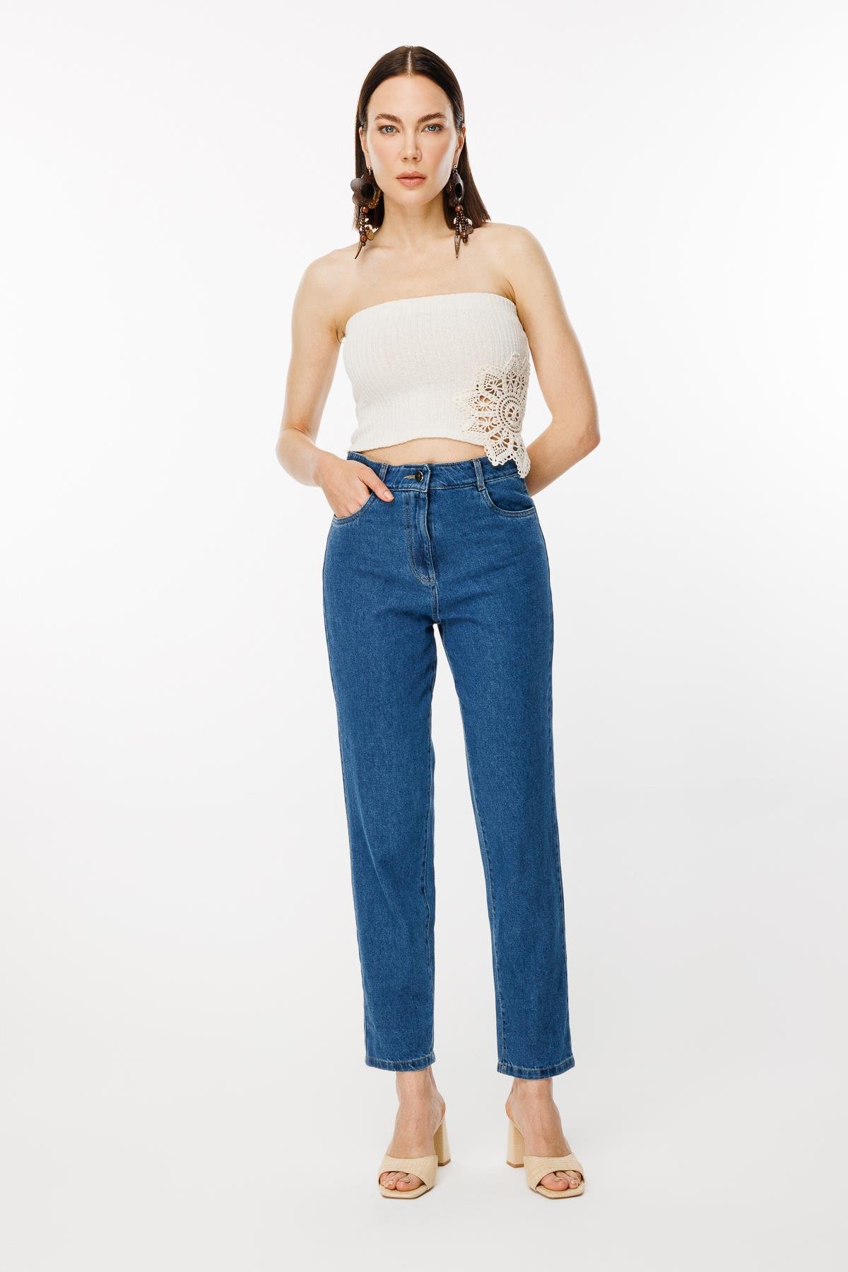 Rahat Kalıp Kot Pantolon-LACI