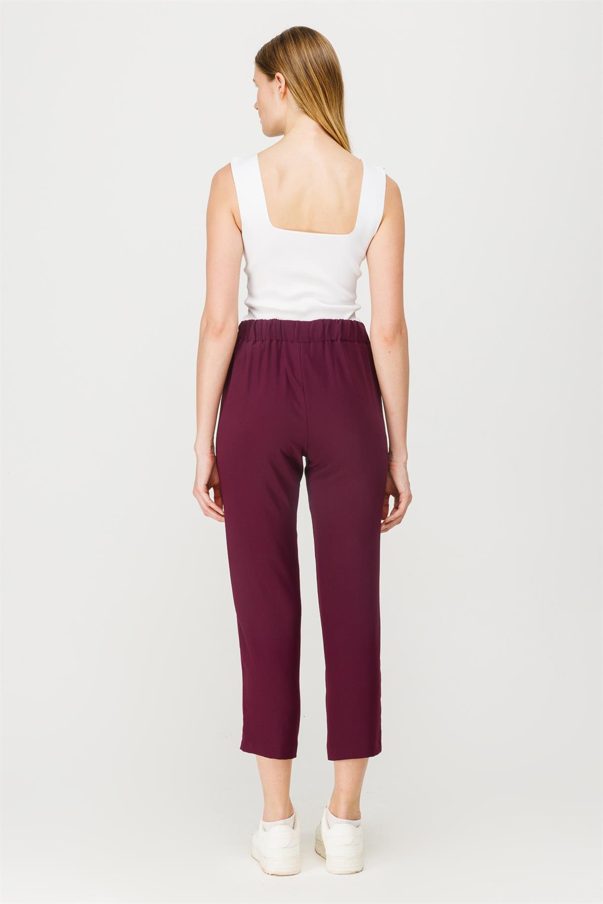 Bağcıklı Dar Paça Pantolon - MÜRDÜM