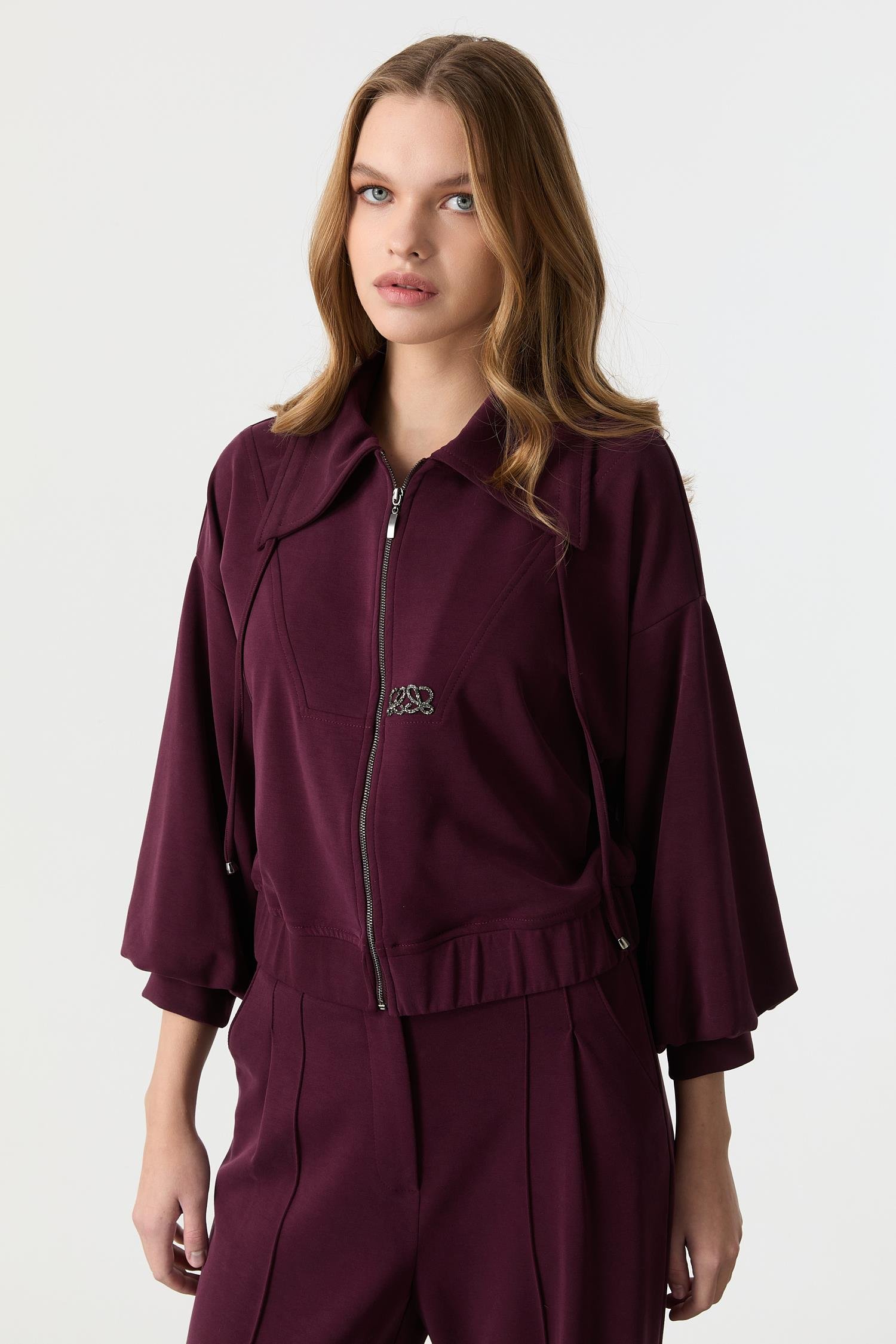 Balon Kol Modal Bluz-BORDO