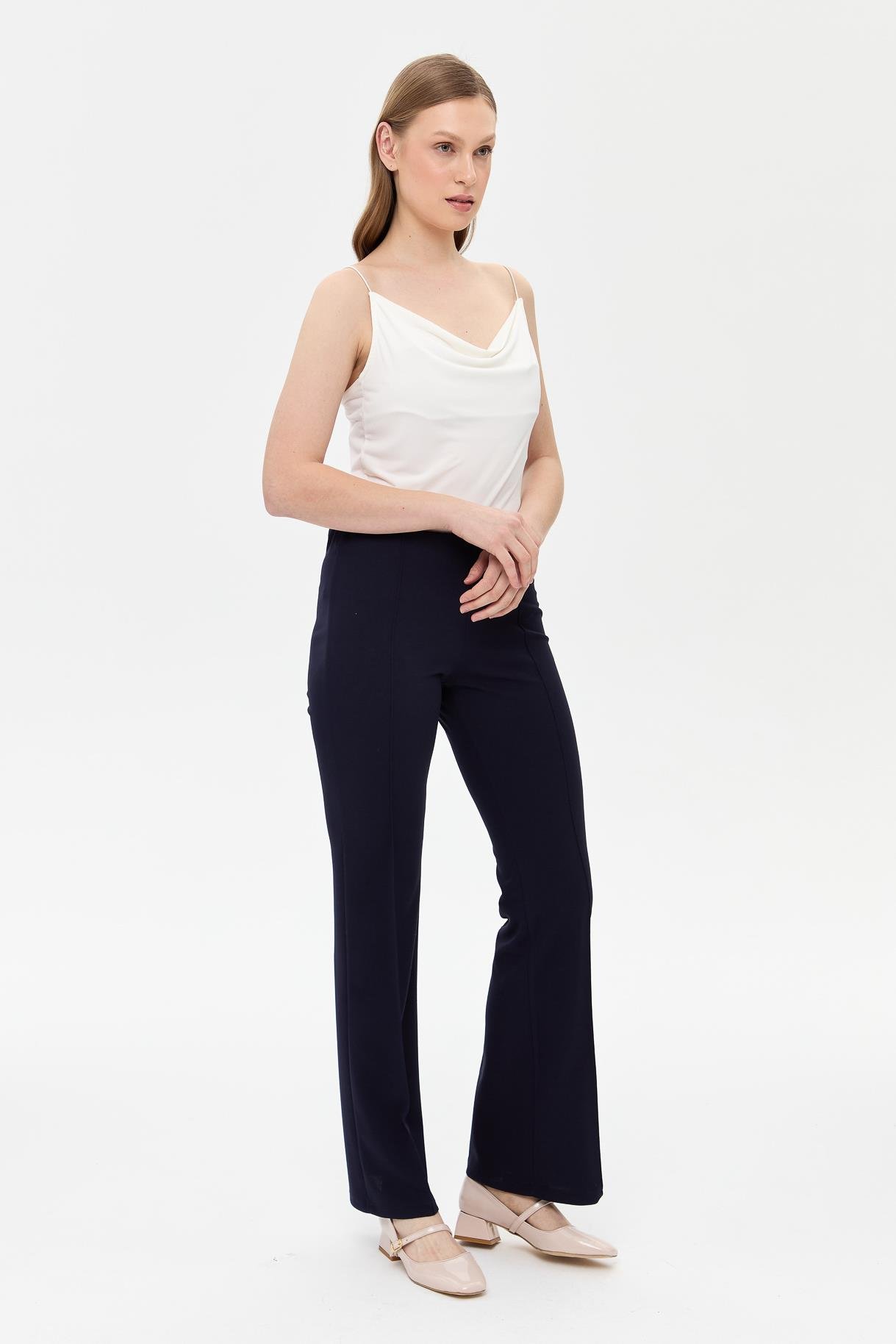 Beli Lastikli Yüksek Bel Pantolon - LACI