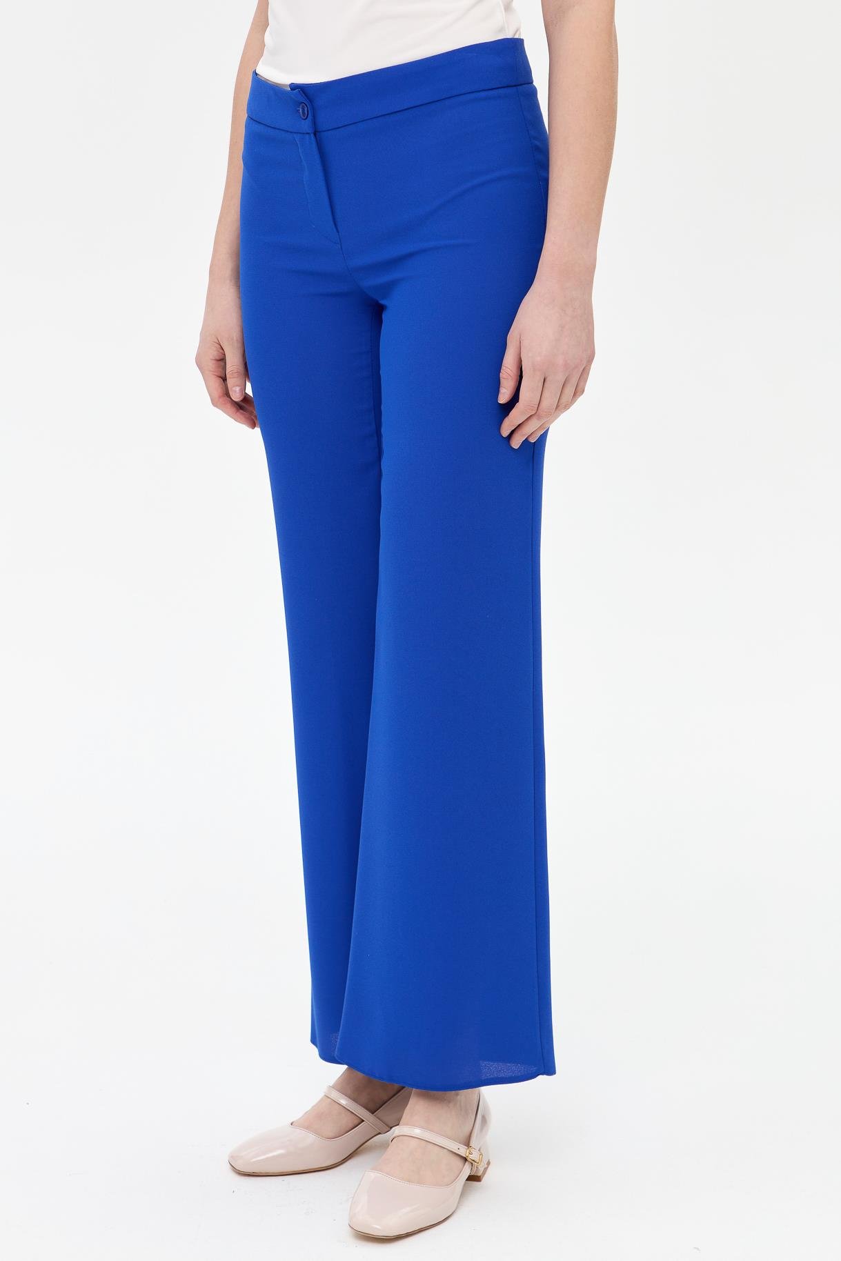 Bol Paça Klasik Pantolon - SAX