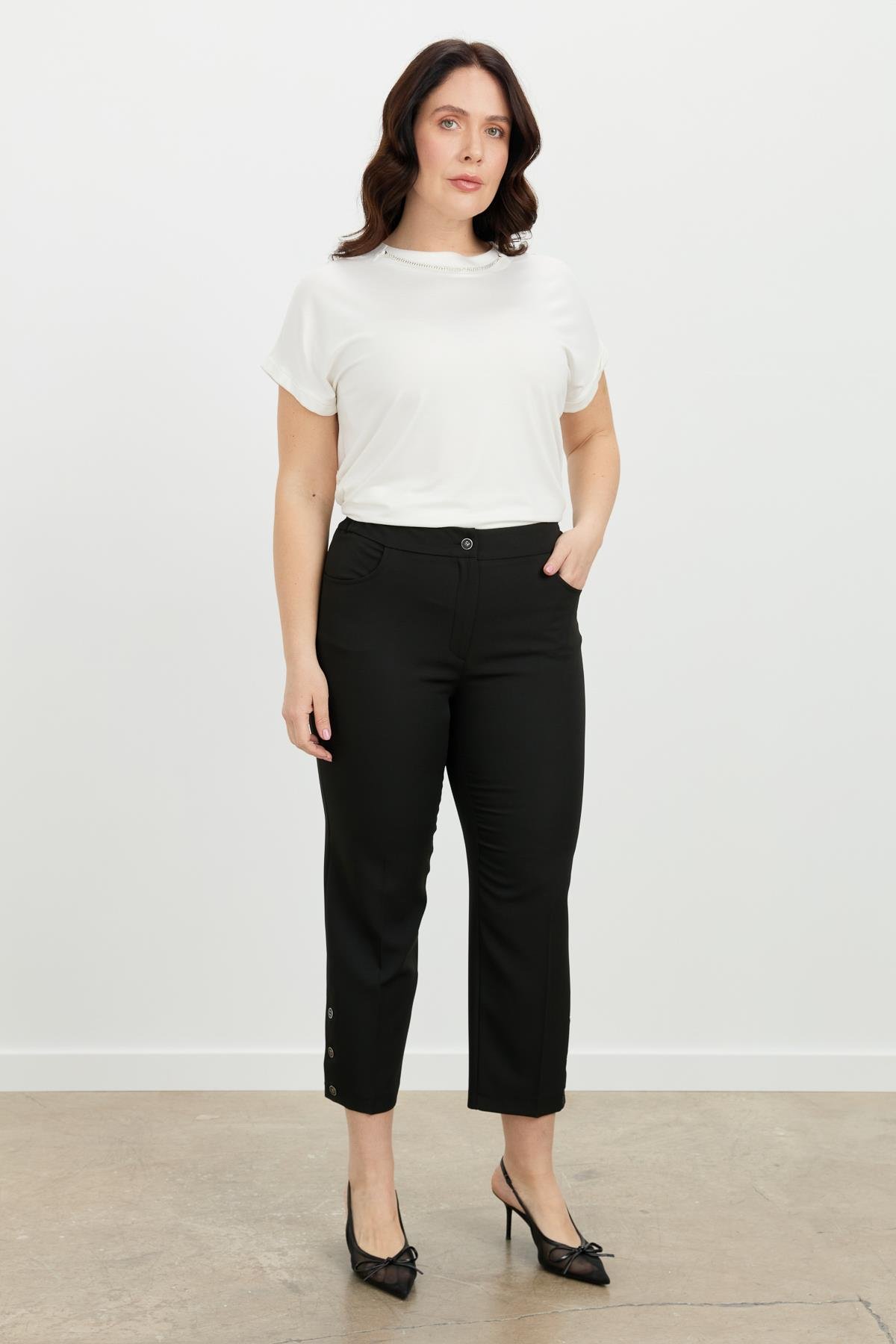 Büyük Beden Hürrem Pantolon-SİYAH