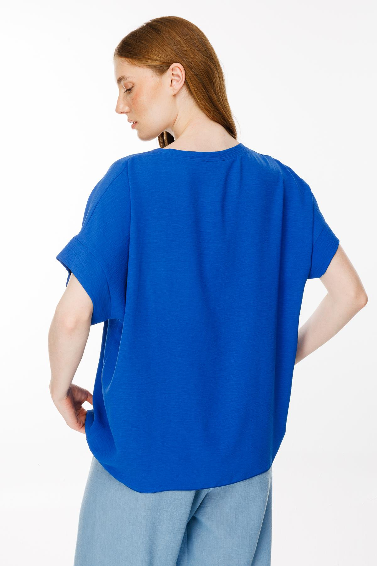 Cebi Baskı Detaylı Bluz - SAX