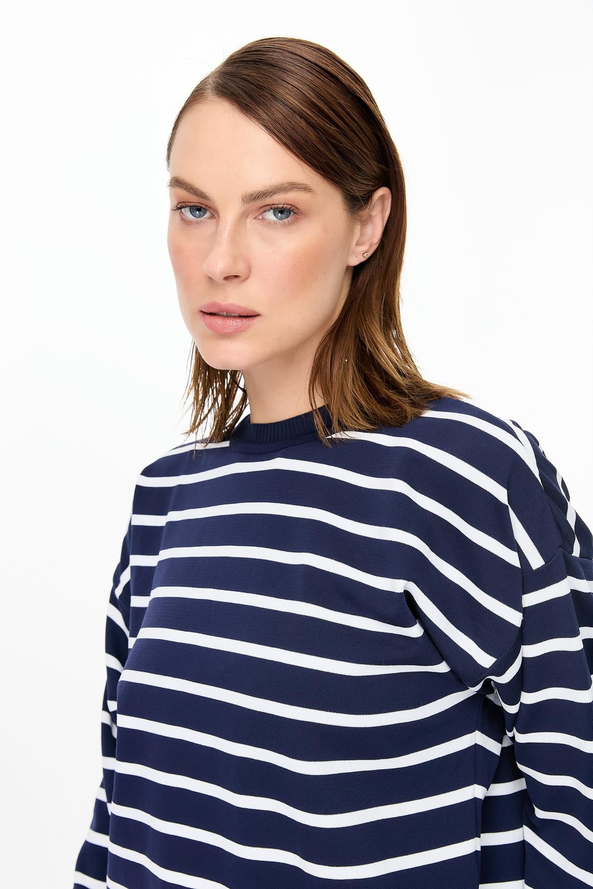 Çizgili Basic Triko Tunik - LACI