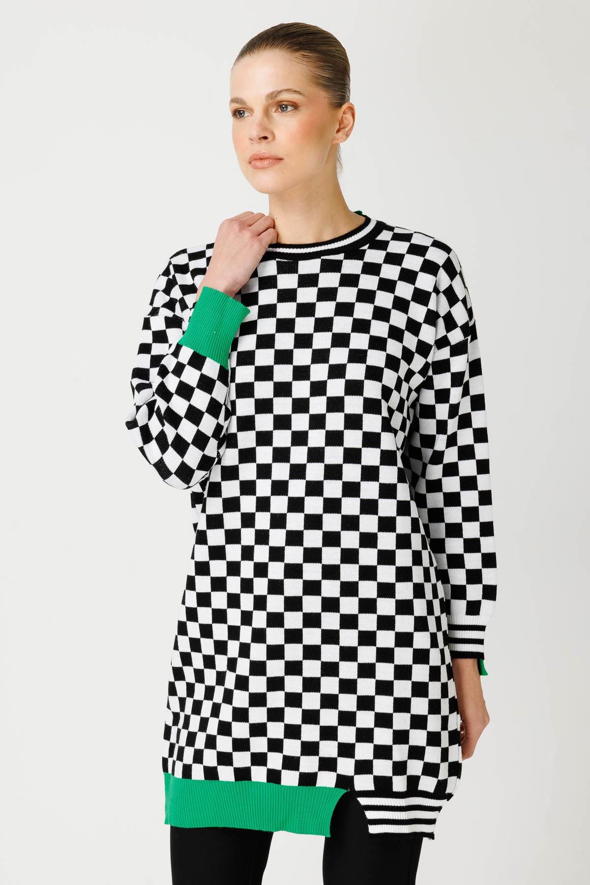 Dama Desenli Triko Tunik - BENETTON