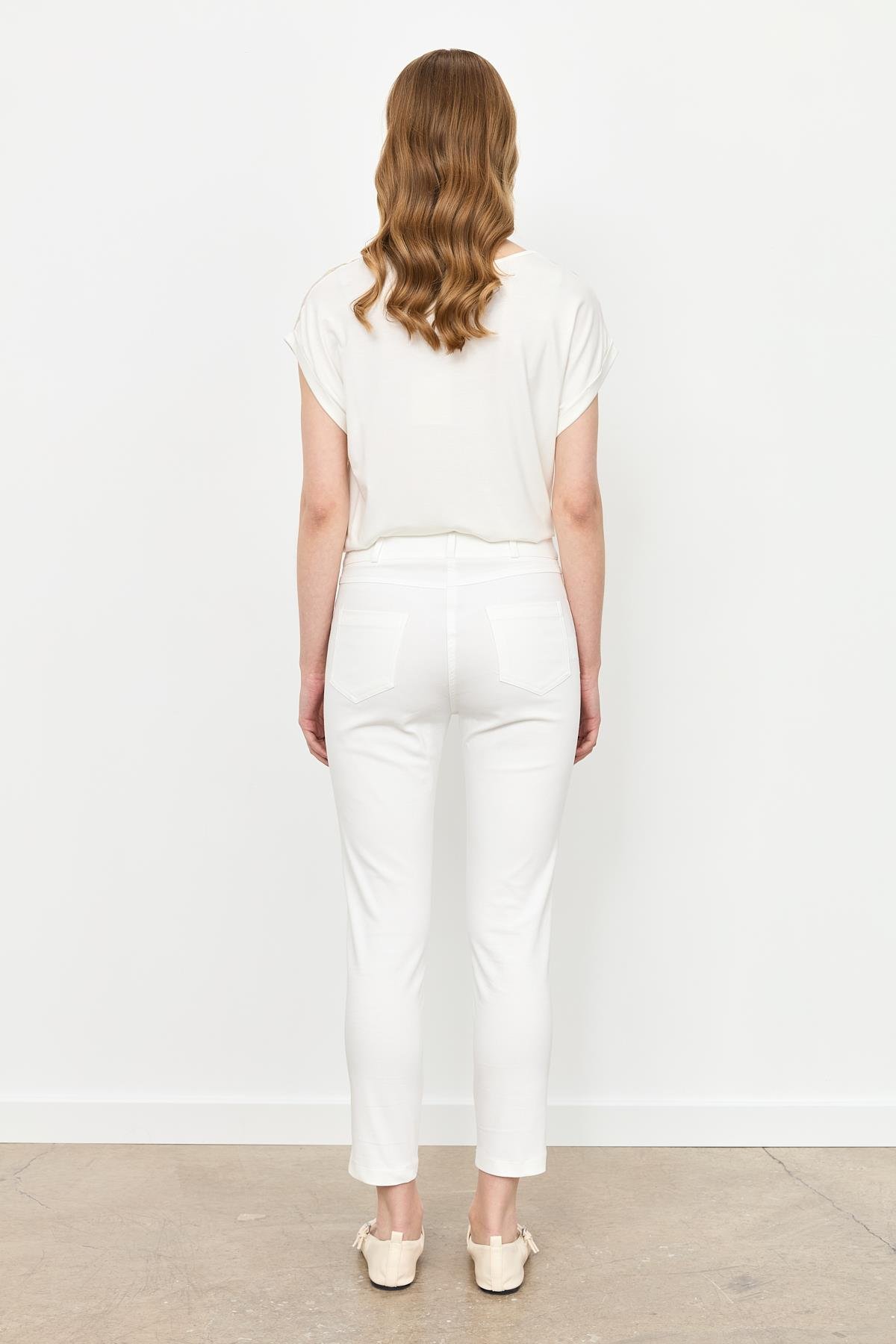 Dar Paça Pamuk Pantolon-KEMIK