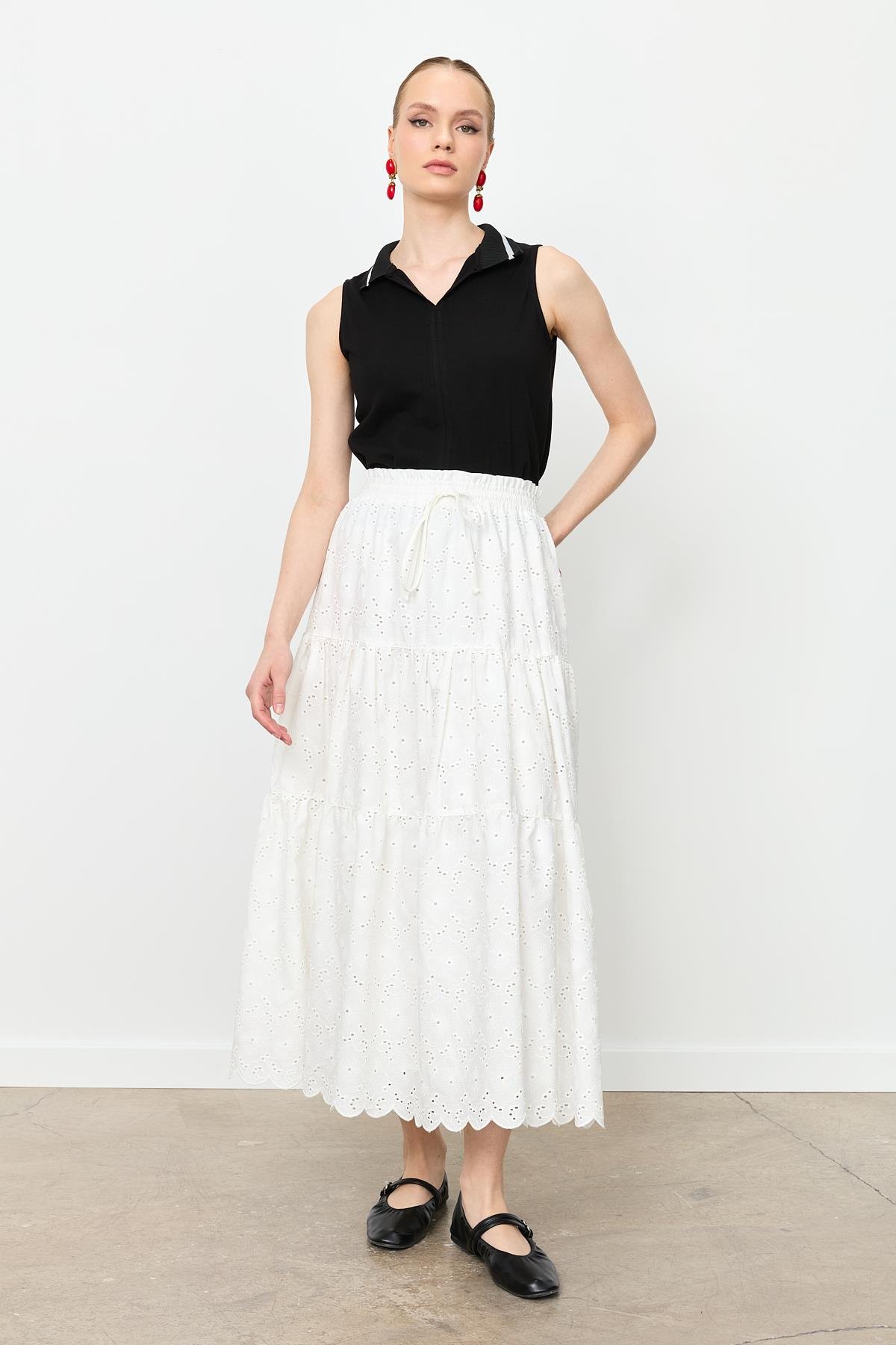 Fistolu Uzun Etek-KEMIK