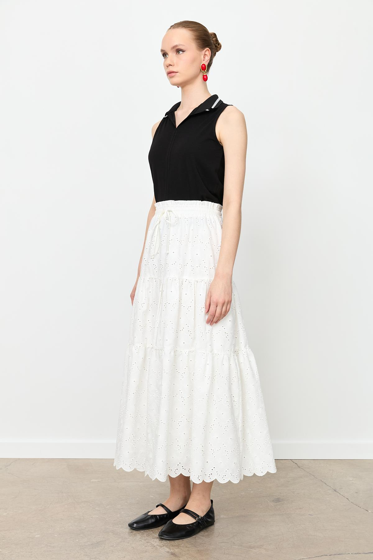 Fistolu Uzun Etek-KEMIK