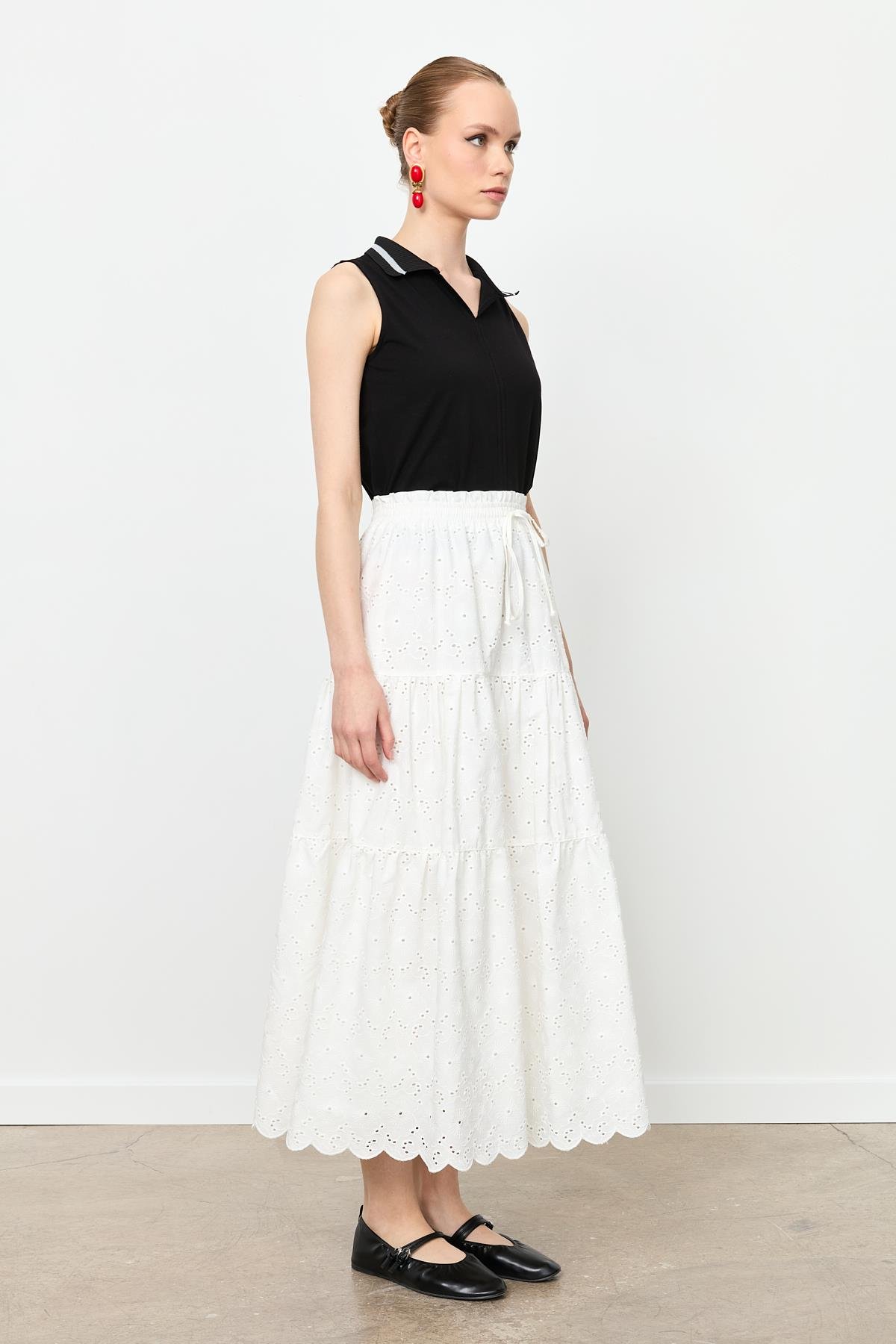 Fistolu Uzun Etek-KEMIK