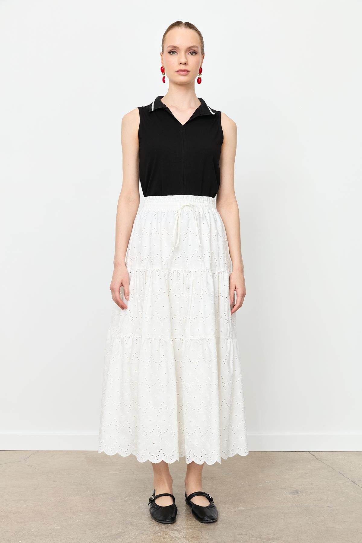 Fistolu Uzun Etek-KEMIK