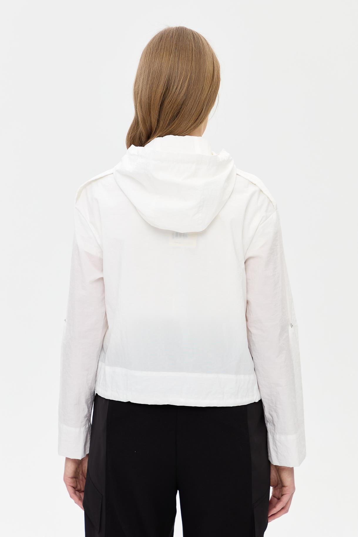 Kapüşonlu Cep Detaylı Paraşüt Ceket - KEMIK