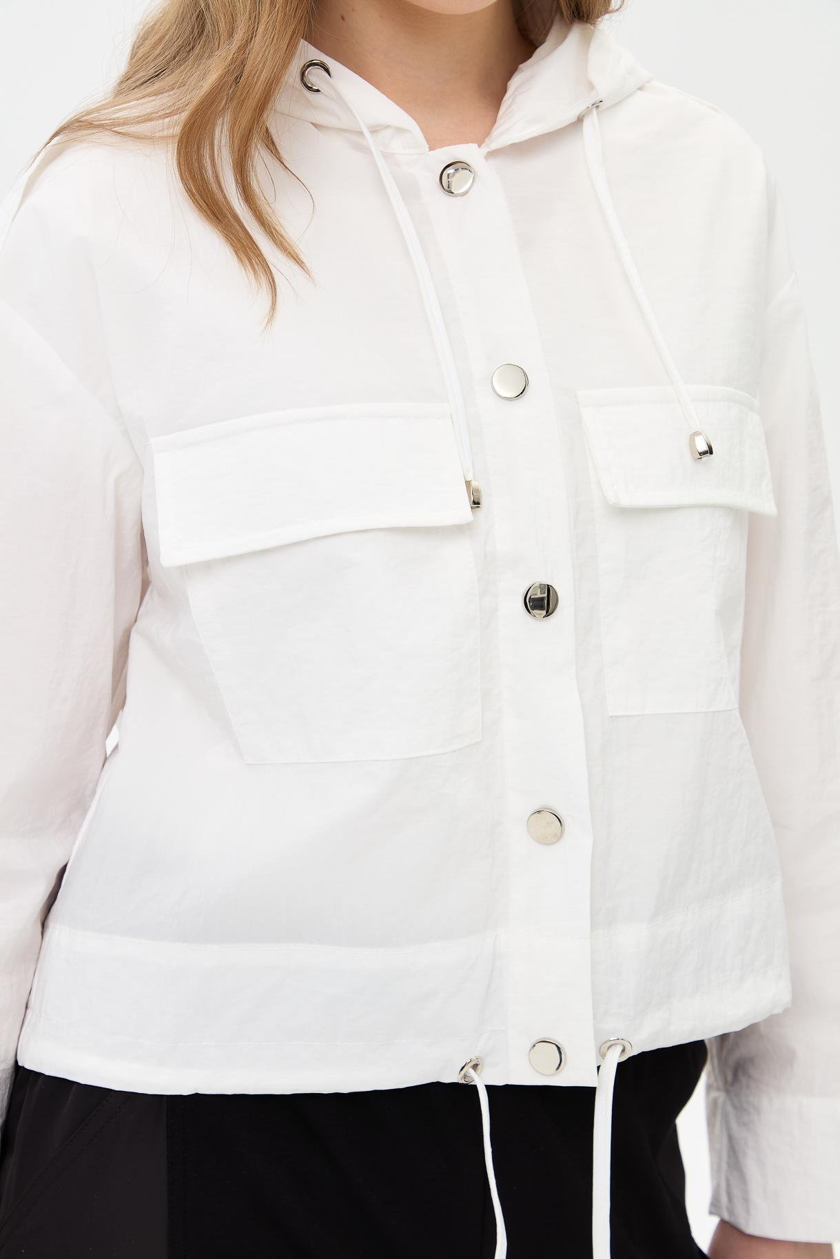 Kapüşonlu Cep Detaylı Paraşüt Ceket - KEMIK