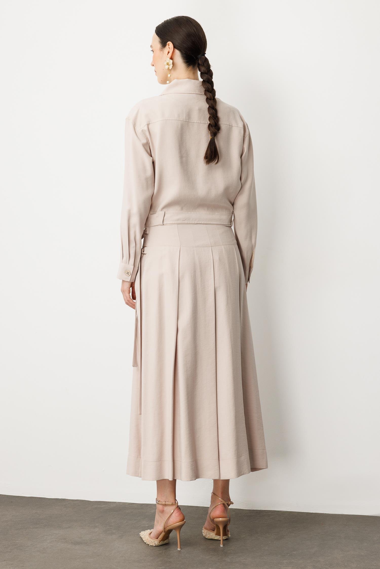 Kemer Detay İnce Ceket-TAŞ