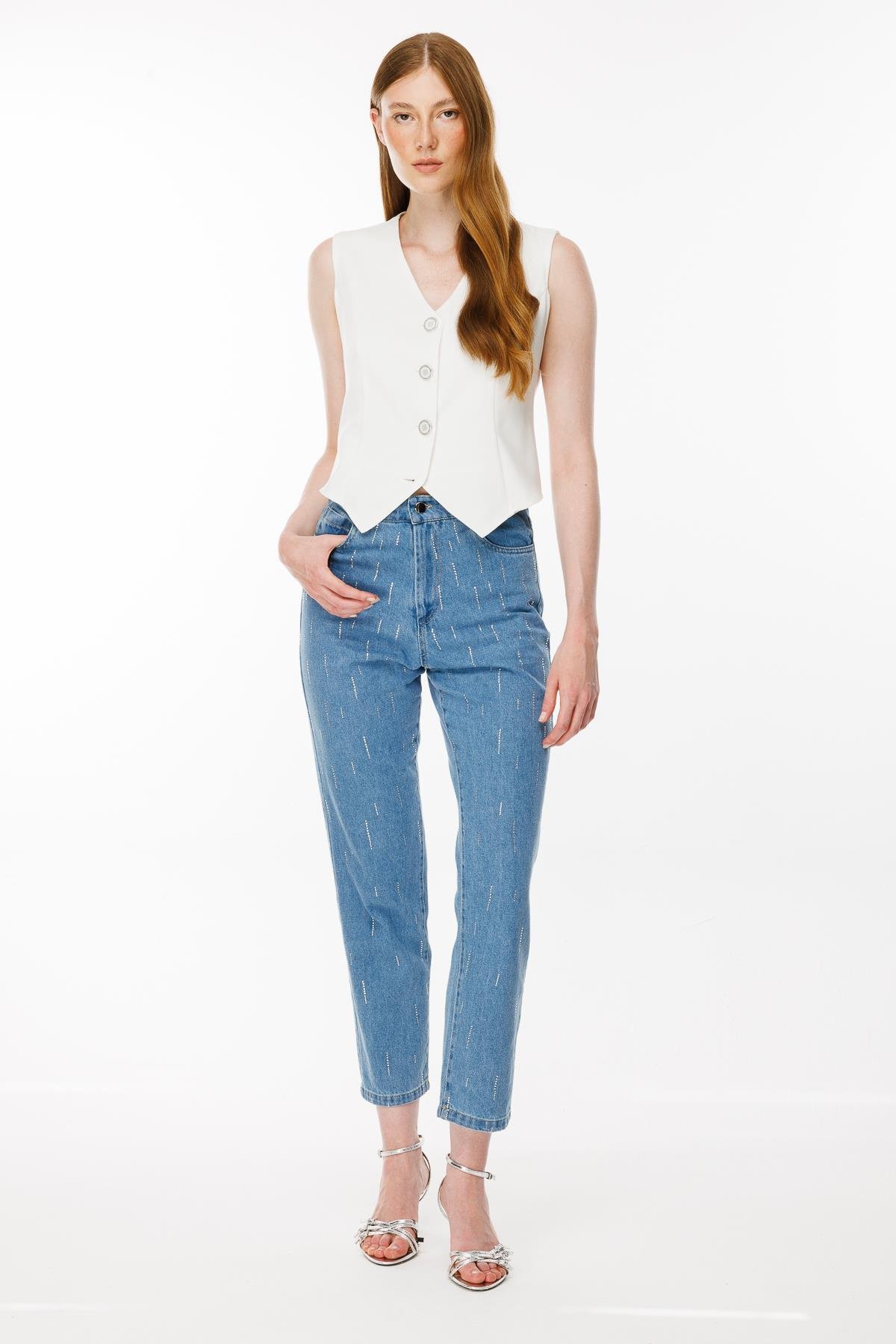 Kemer Detaylı Yelek - KEMIK