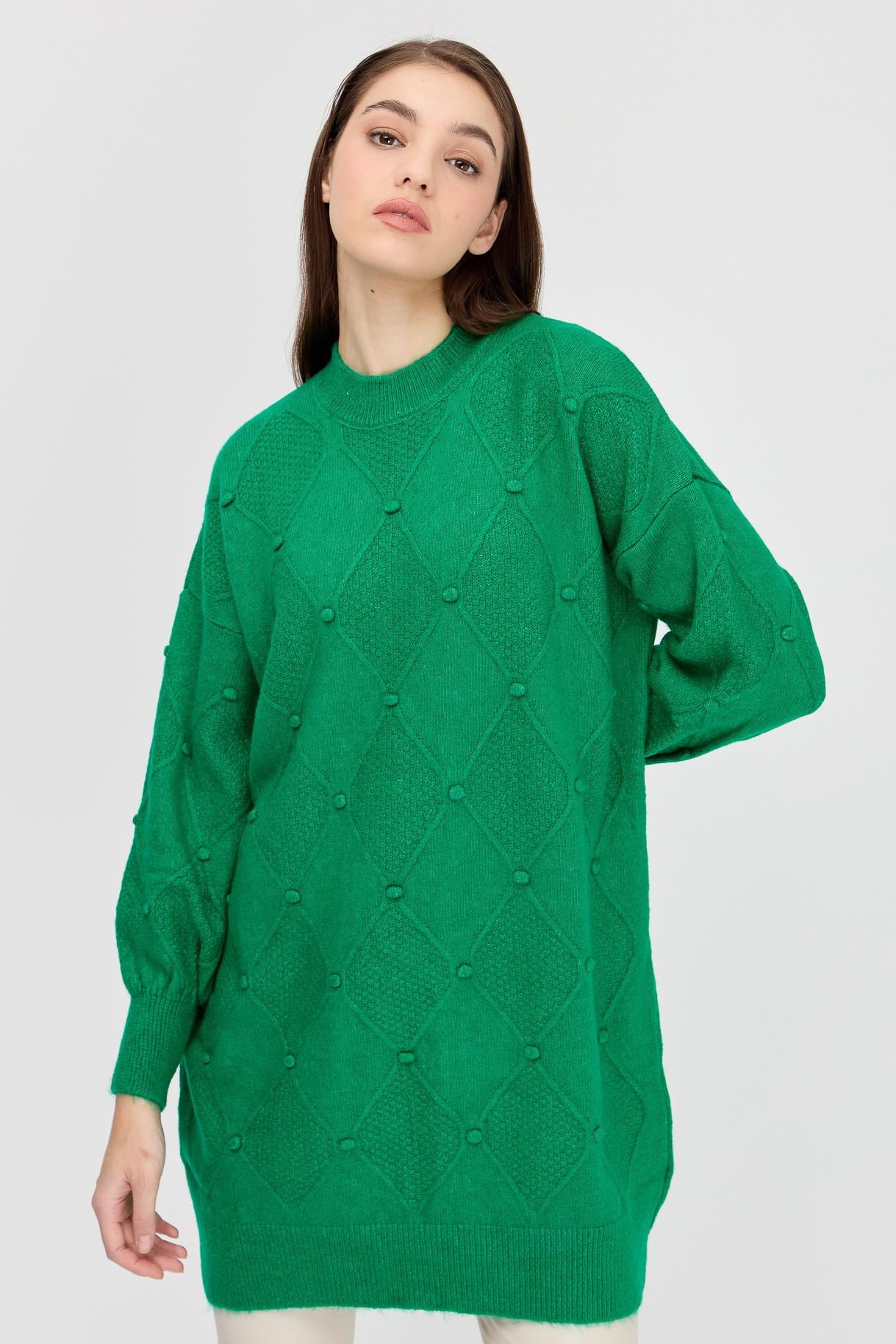 Kendinden Desenli Triko Tunik - BENETTON