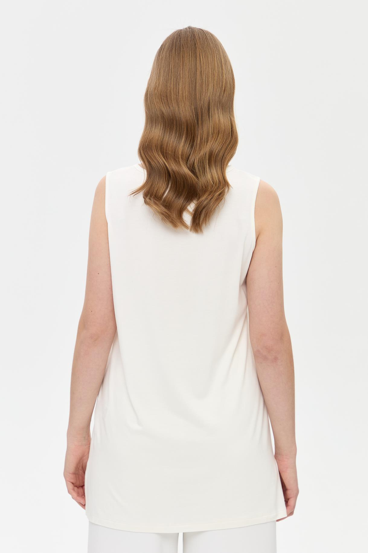 Kolsuz Basic Tunik Tişört - KEMIK