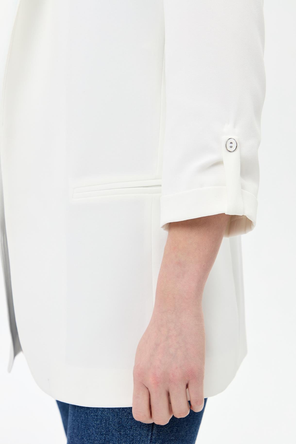 Kolu Düğme Detaylı Ceket - EKRU