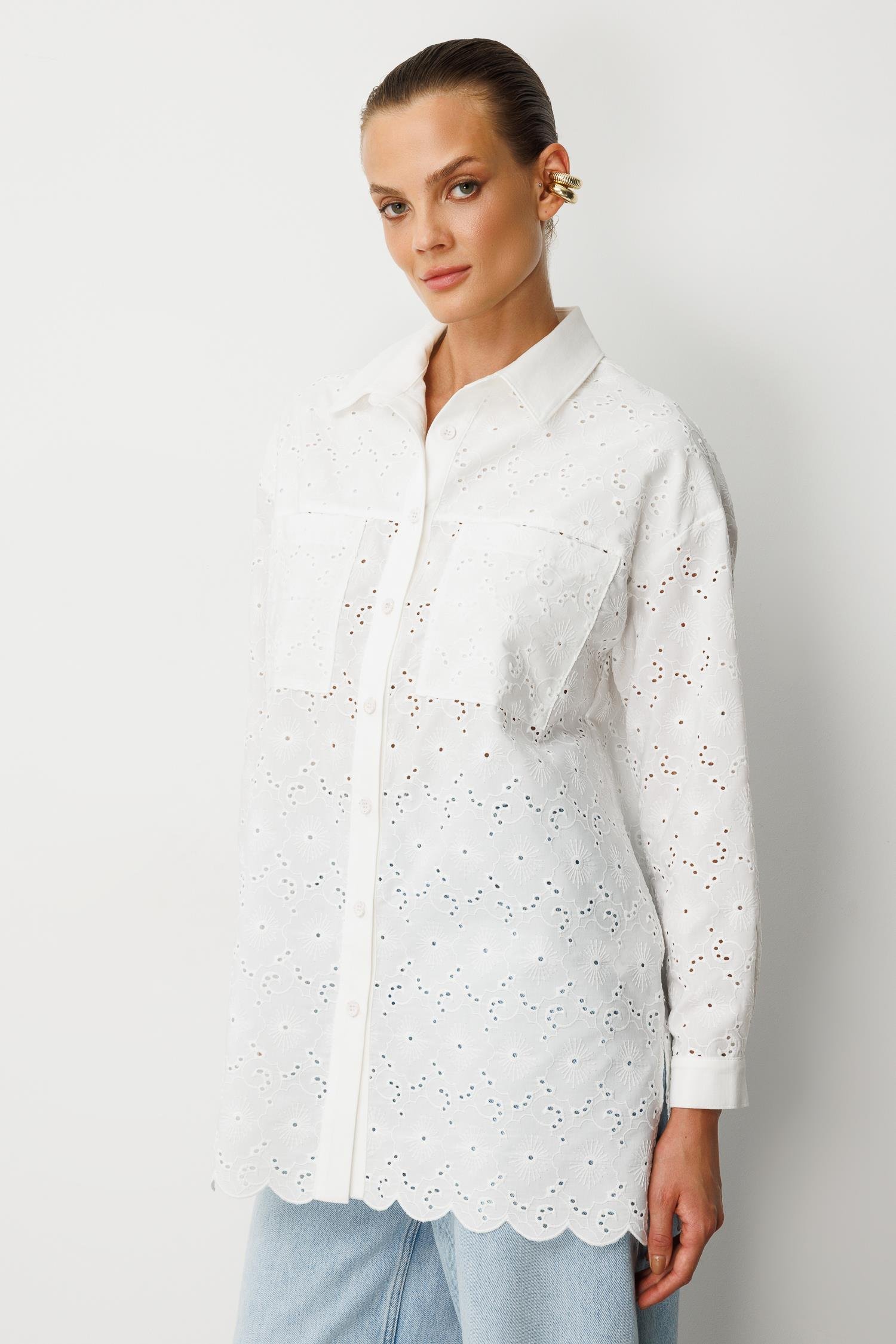 Pamuklu Fisto Tunik Gömlek-KEMIK