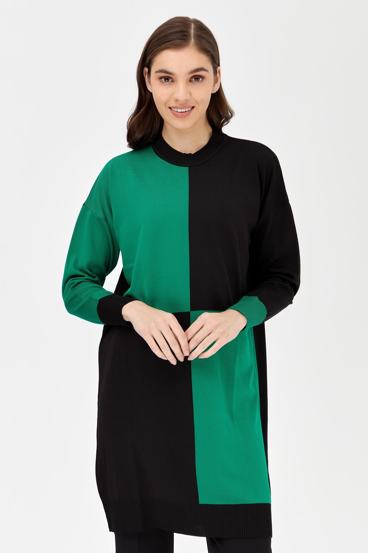 Renk Bloklu Triko Tunik - BENETTON
