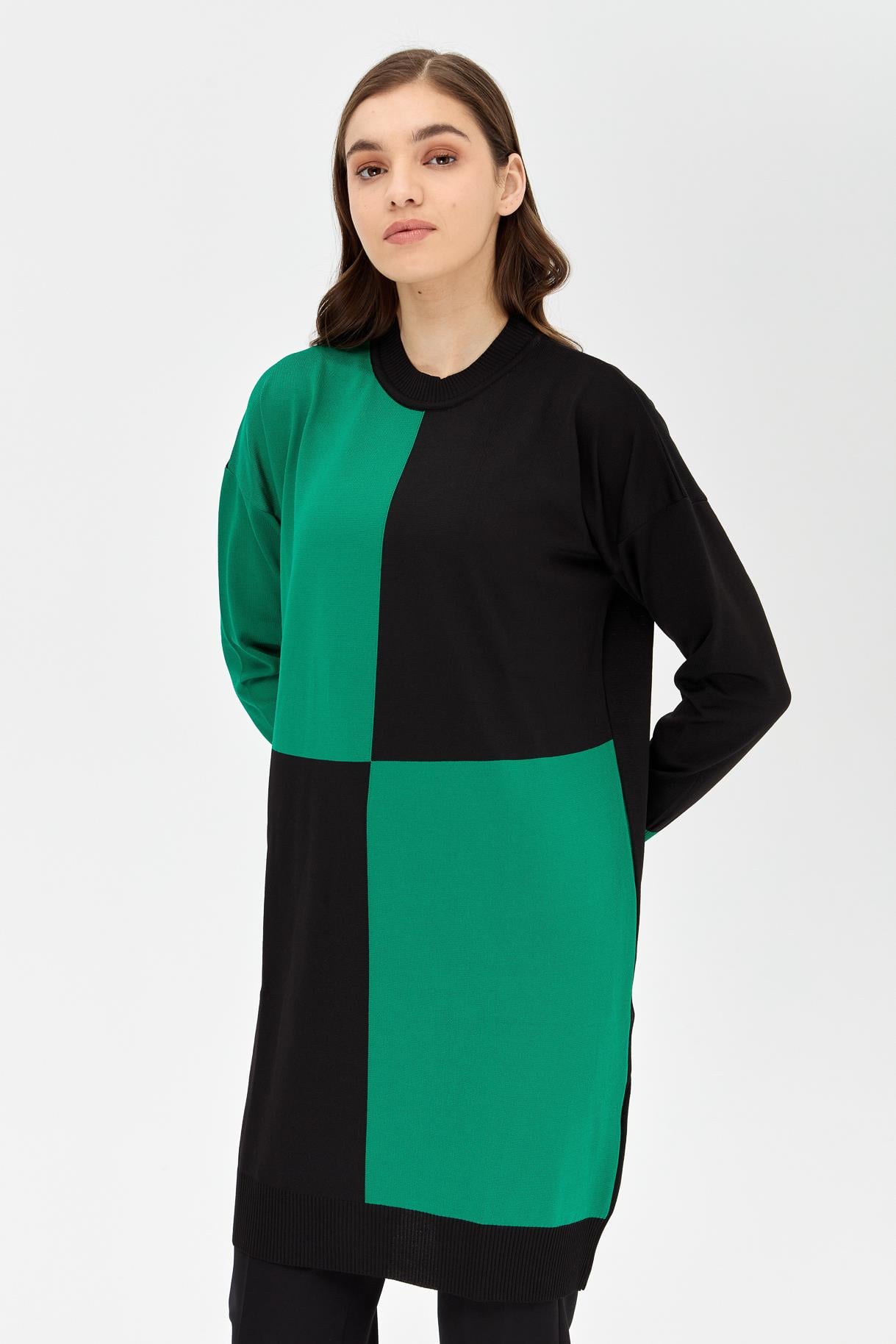 Renk Bloklu Triko Tunik - BENETTON