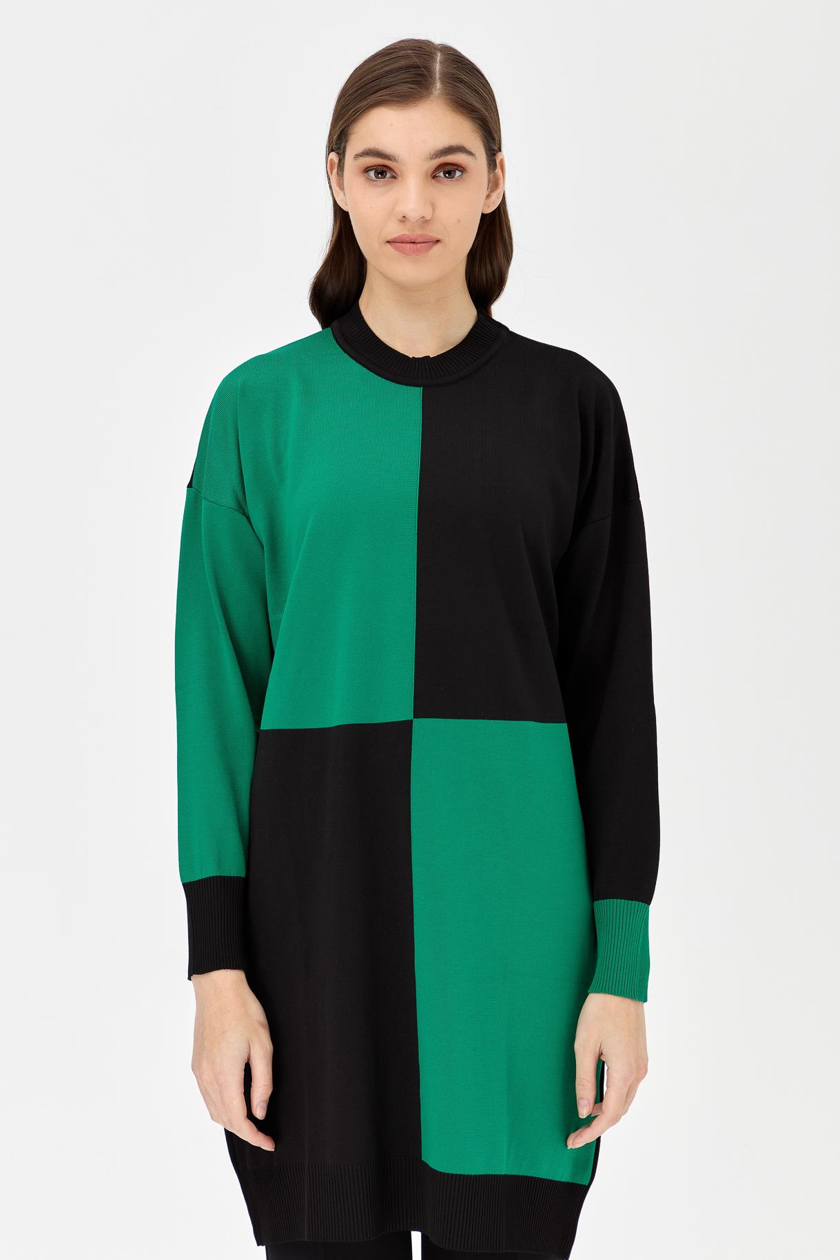 Renk Bloklu Triko Tunik - BENETTON