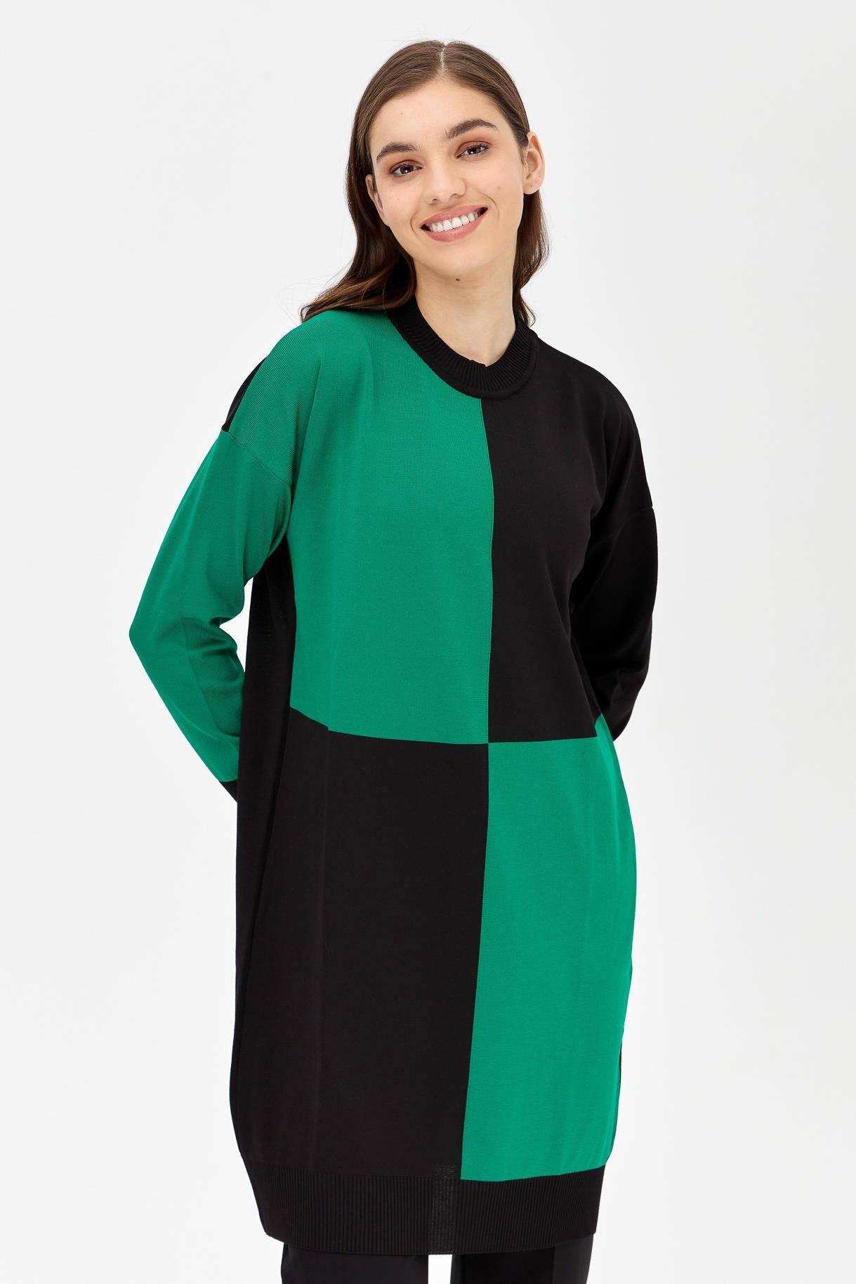 Renk Bloklu Triko Tunik - BENETTON