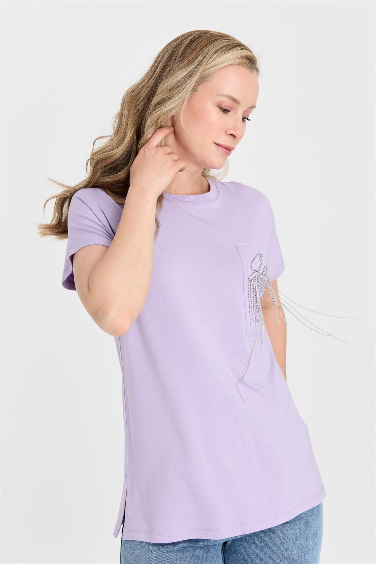 S8-429 İLAYDA BAYAN BLUZ - LILA