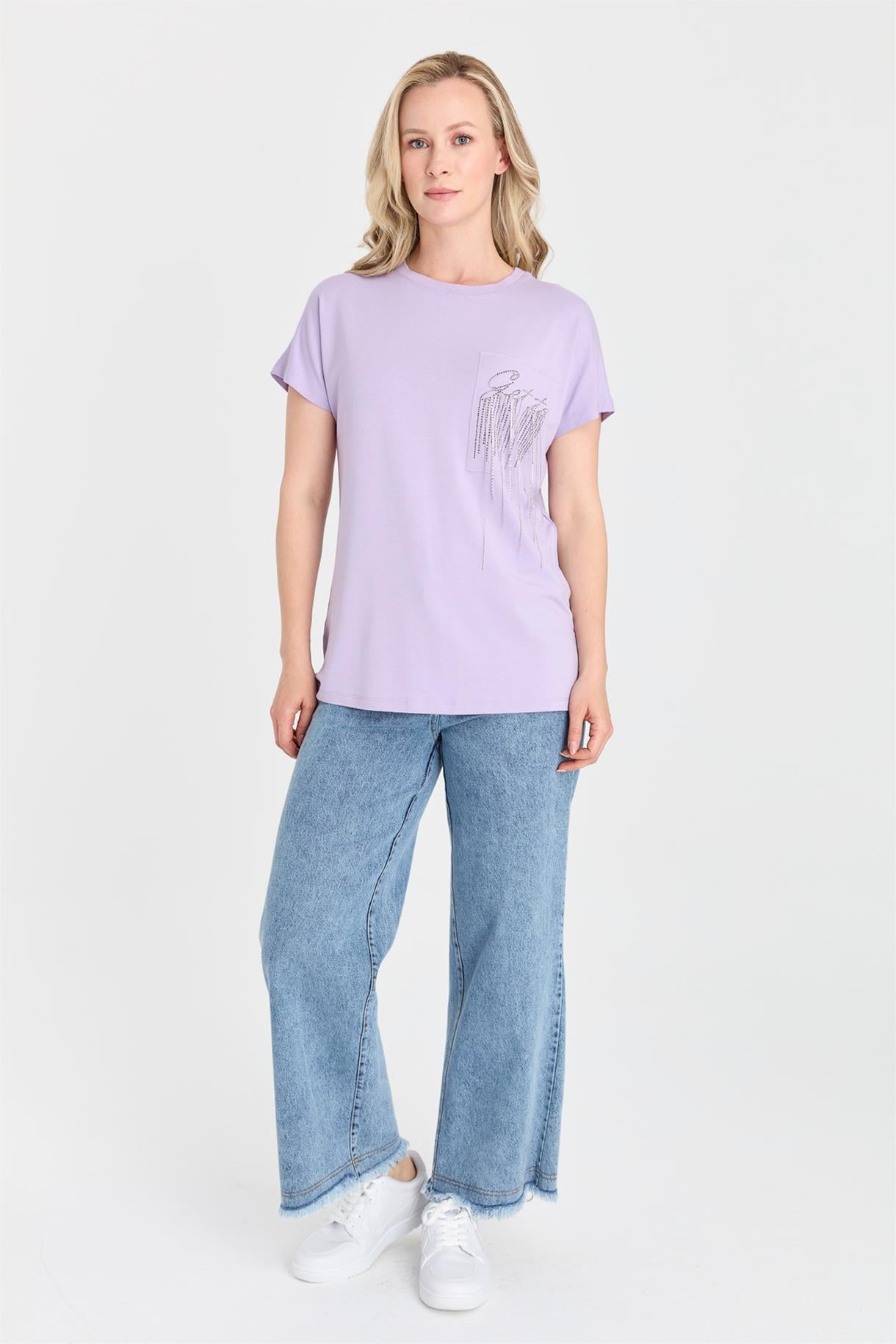 S8-429 İLAYDA BAYAN BLUZ - LILA
