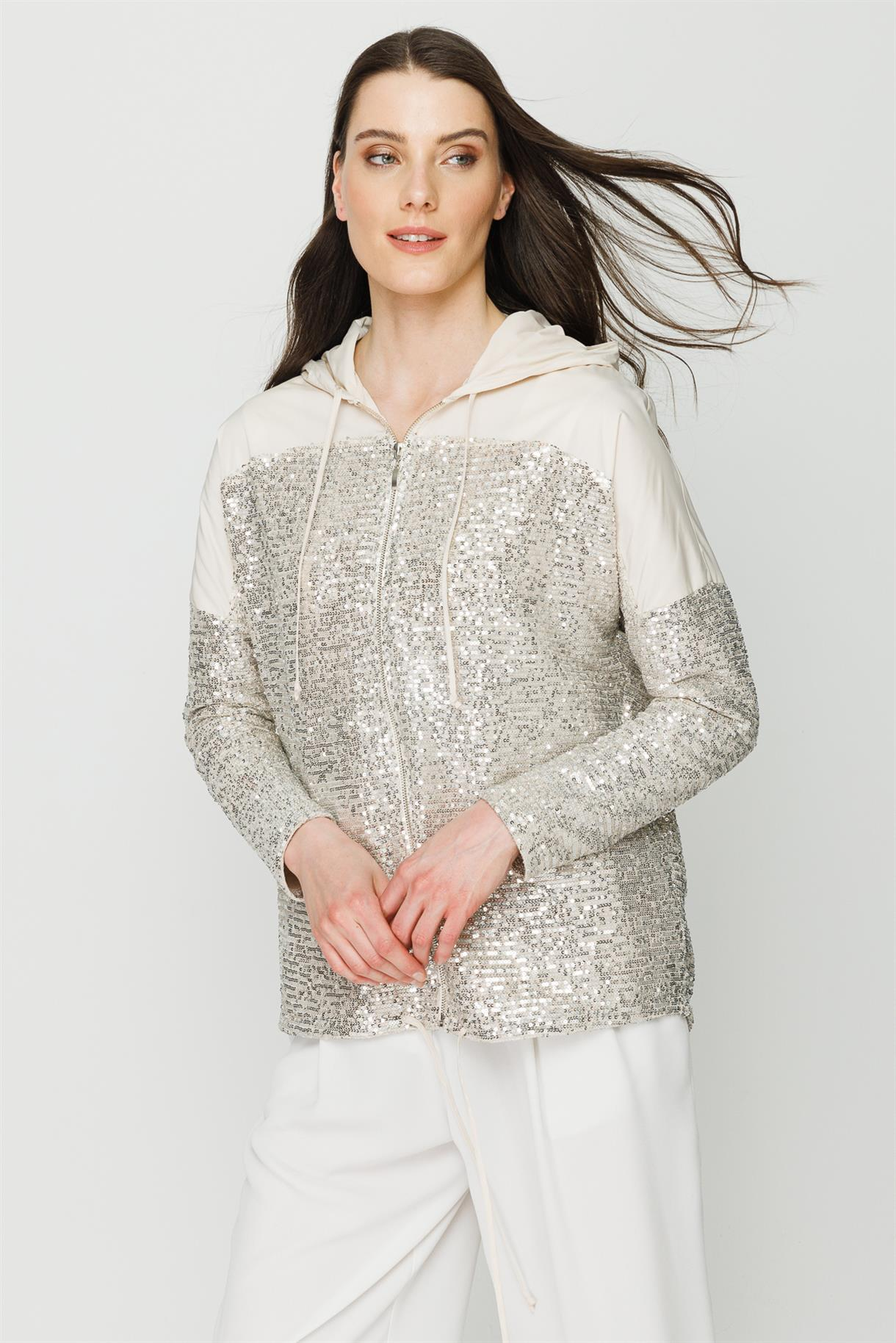 S8-619 ZARA PAYET KAPŞ.BAYAN BLUZ - BEJ