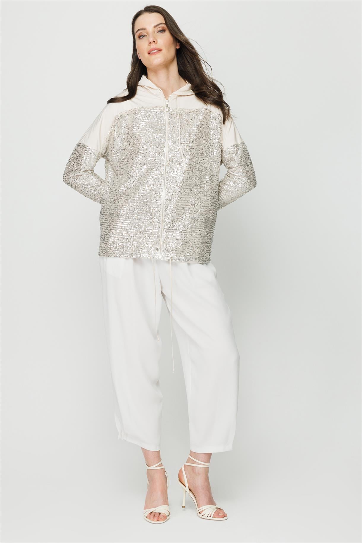 S8-619 ZARA PAYET KAPŞ.BAYAN BLUZ - BEJ