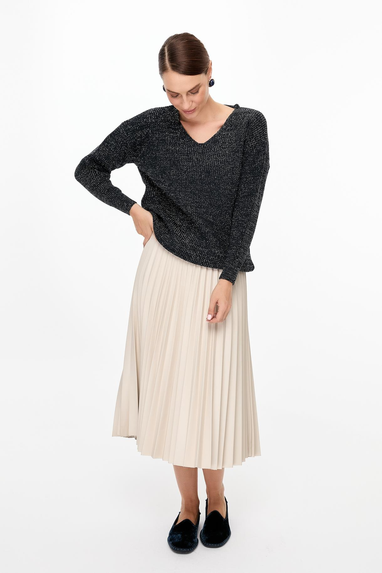 Simli V Yaka Triko Kazak - LACI