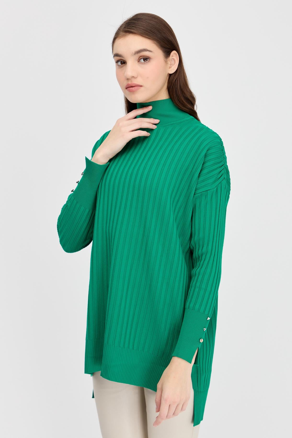 Yarım Balıkçı Triko Tunik - BENETTON