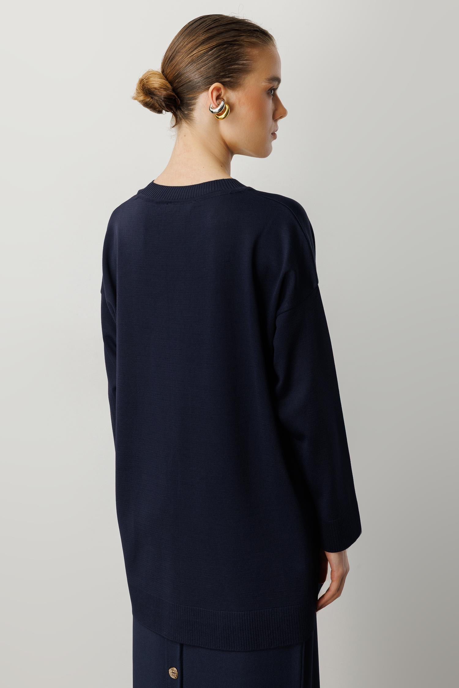 Yuvarlak Yaka Basic Triko-LACI