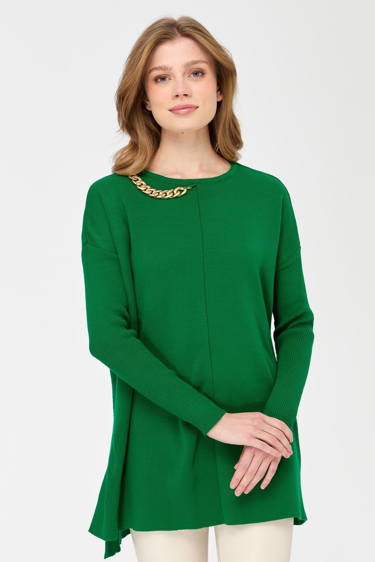 Zincir Detaylı Triko Tunik - BENETTON