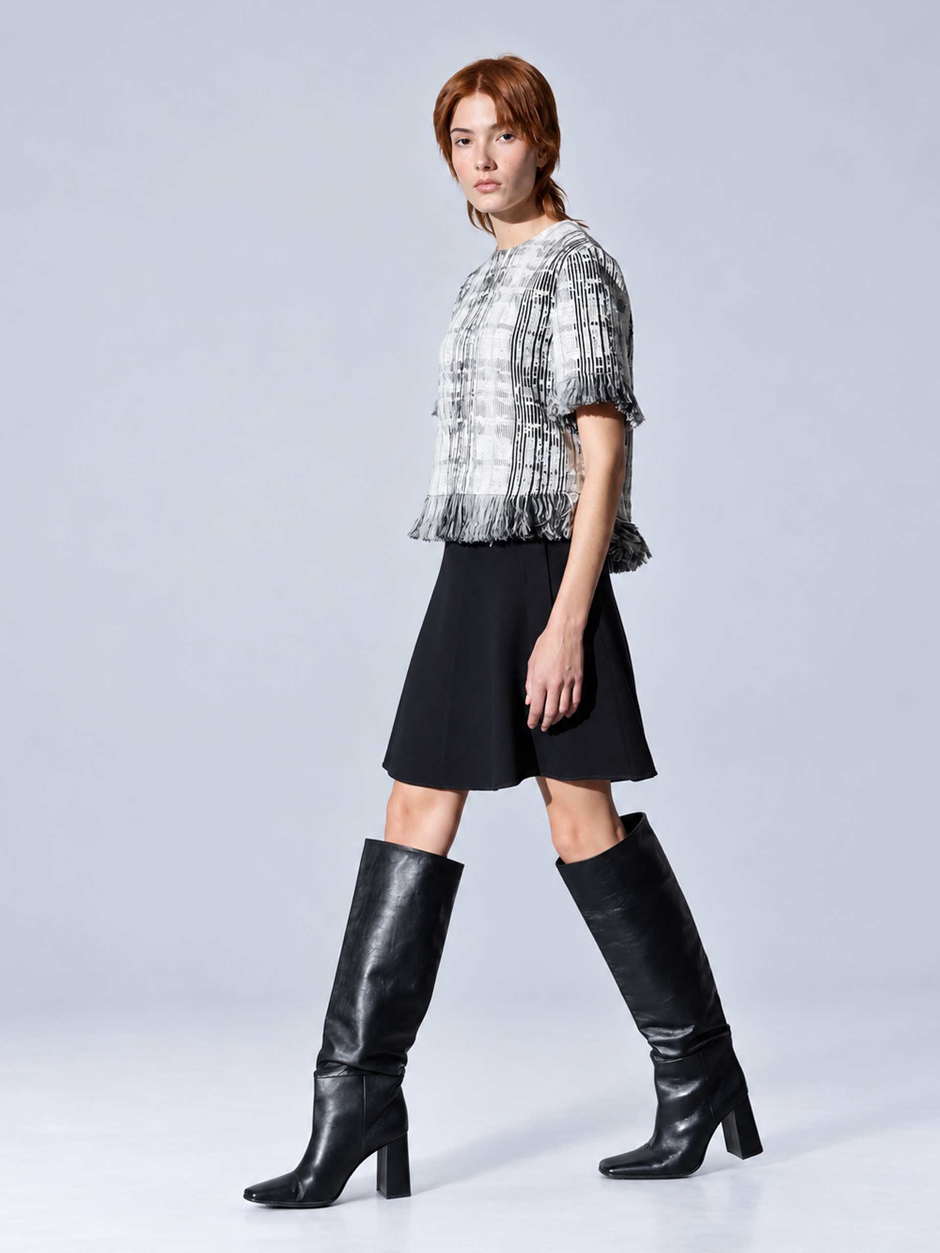 Akris Punto Püskül Detaylı Örgü Triko Bluz