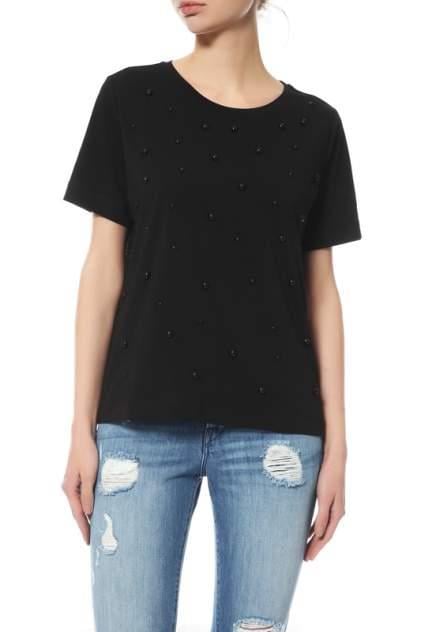 Escada  Boncuk İşlemeli Bisiklet Yaka Pamuklu T-shirt