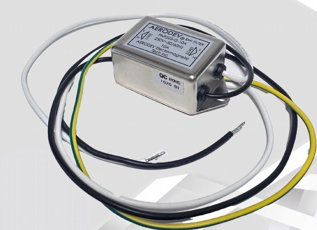PNF223-G-10A EMI Filtre Monofaze 10 Amper 250V Kablolu