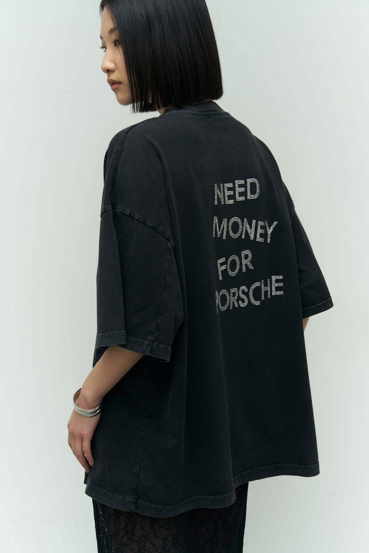 Adrina Black Oversize Washed T-Shirt