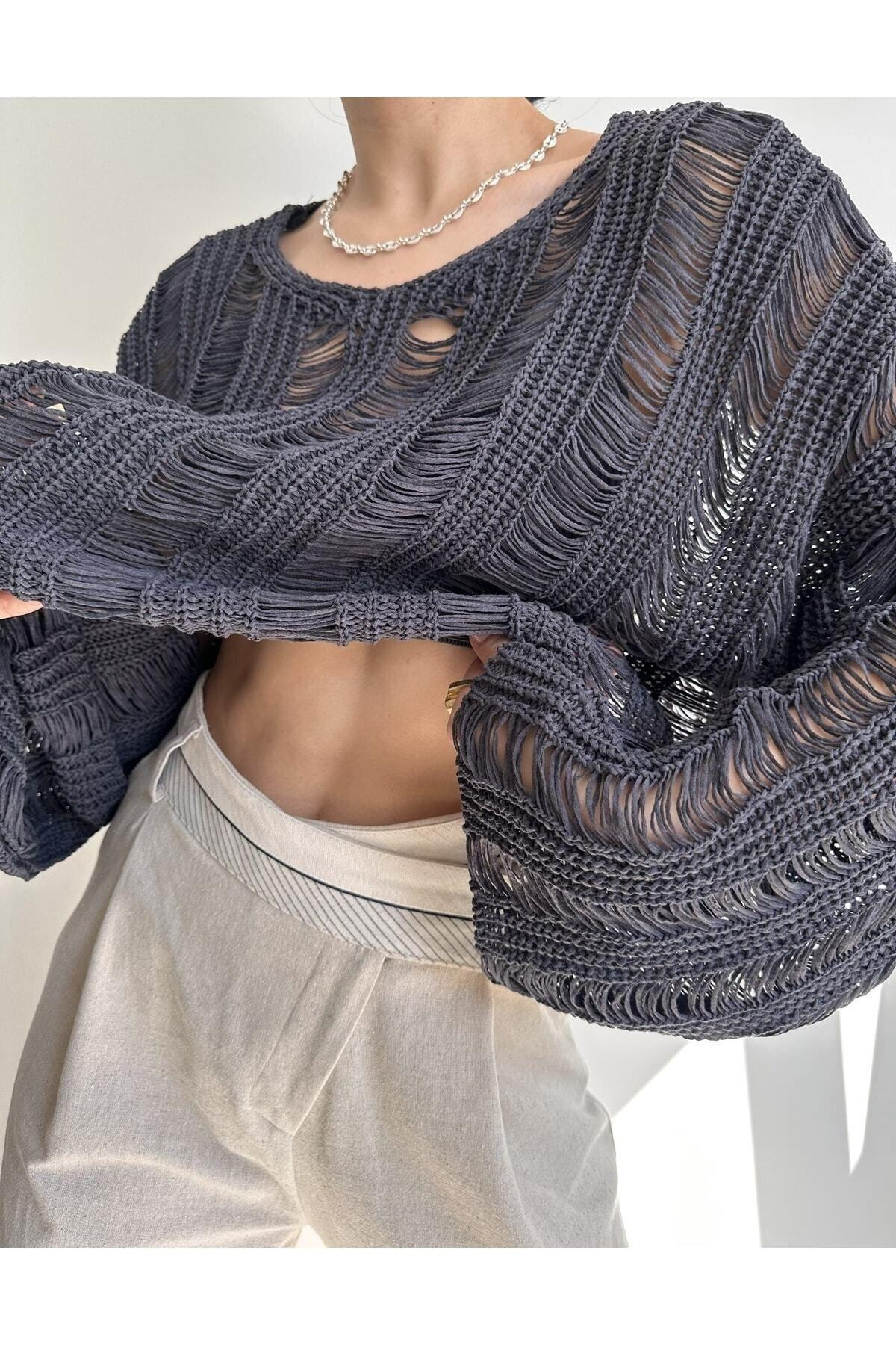 Ajur Füme Organik Triko Crop