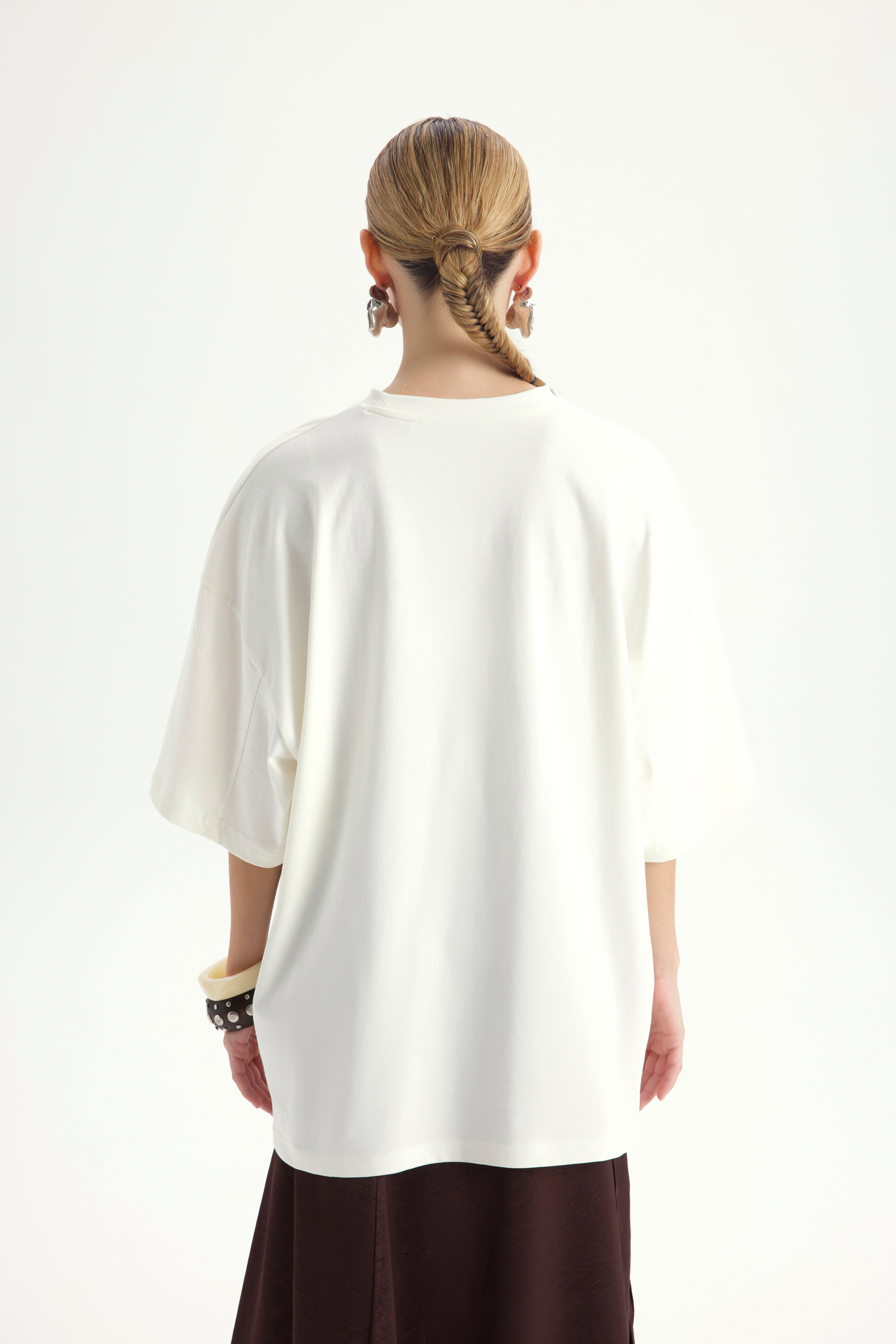 Alix Oversize Beyaz T-Shirt