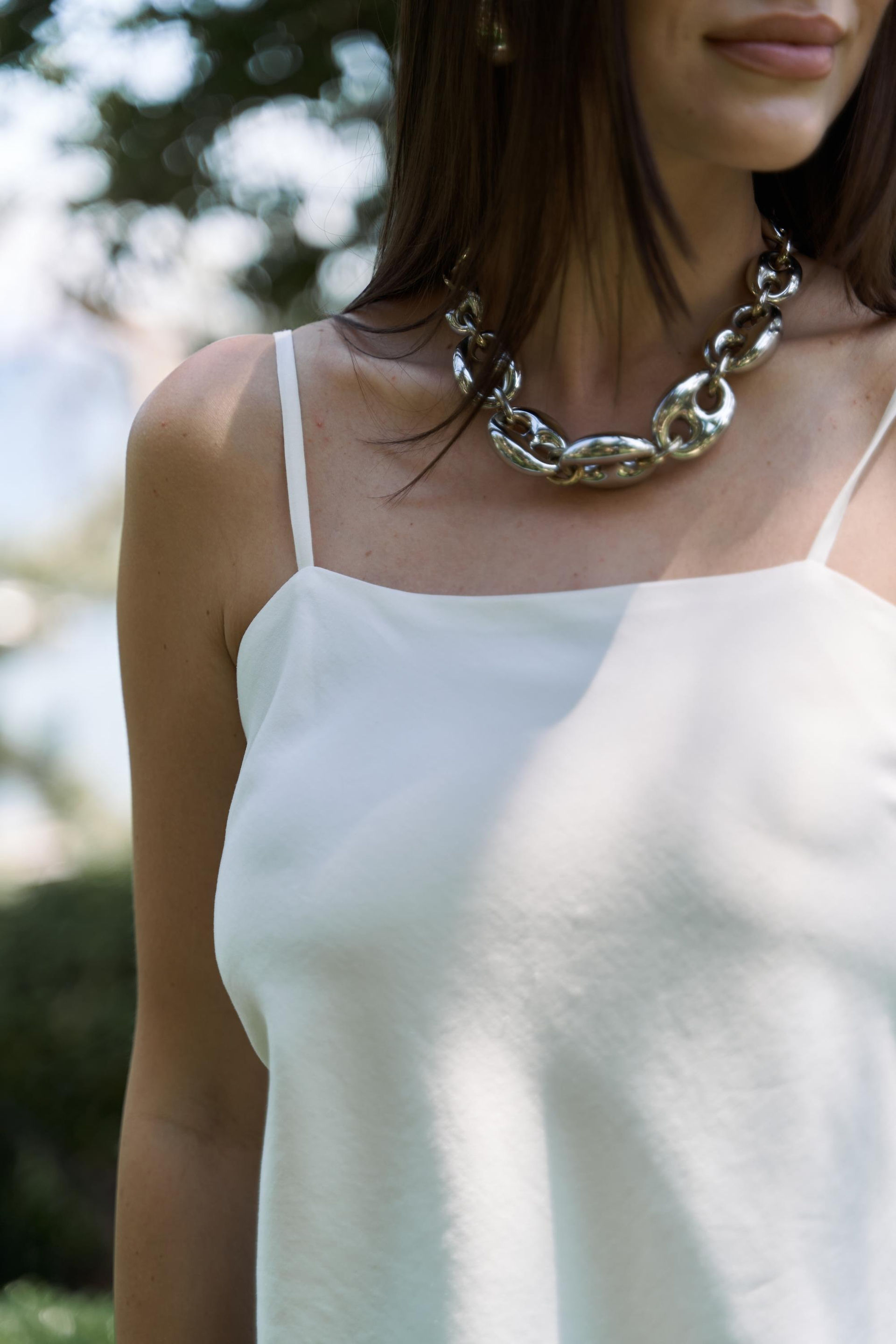 Alytih Üçgen Detay Ekru Crop