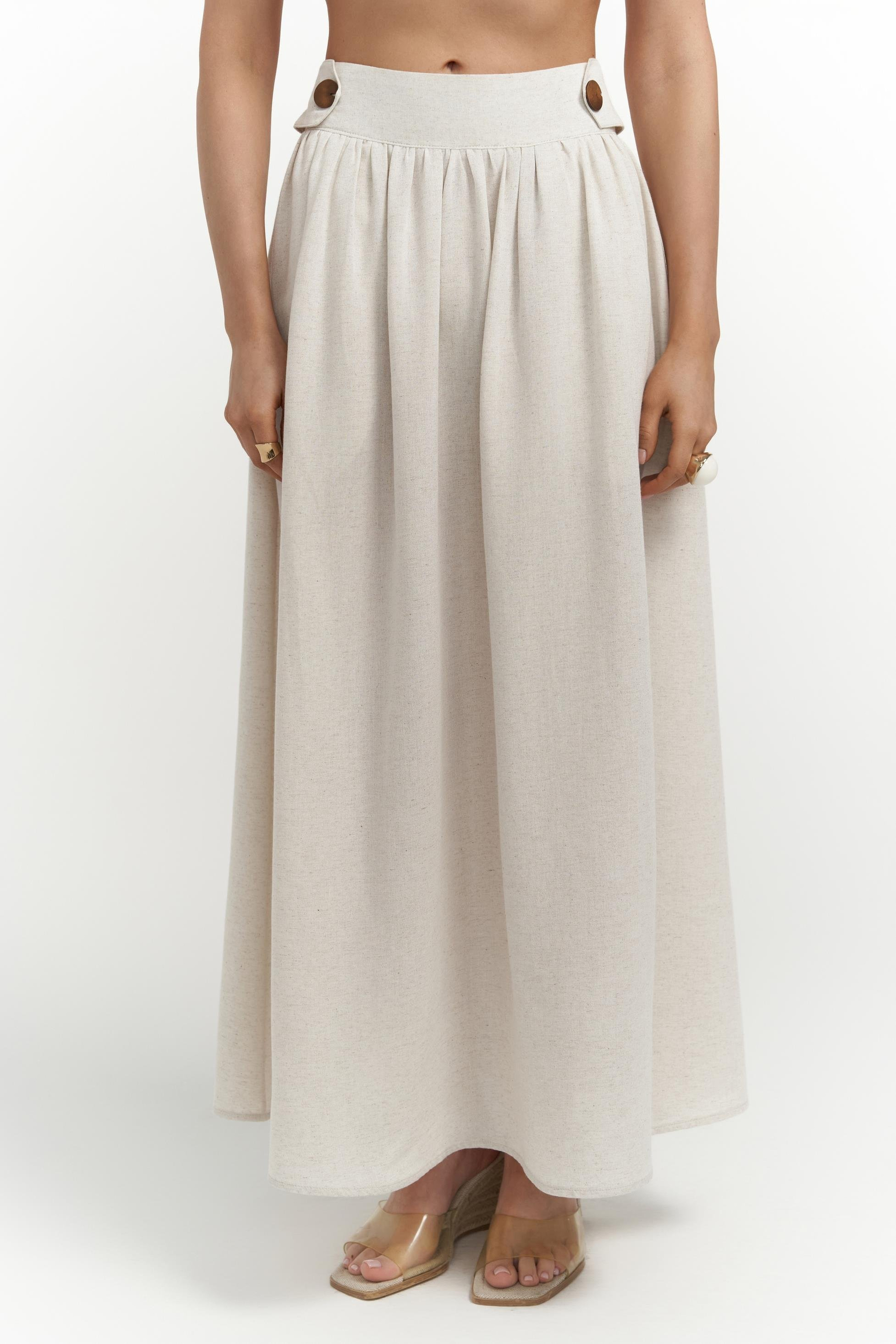 Ambra Bej Gömlek Etek Takım