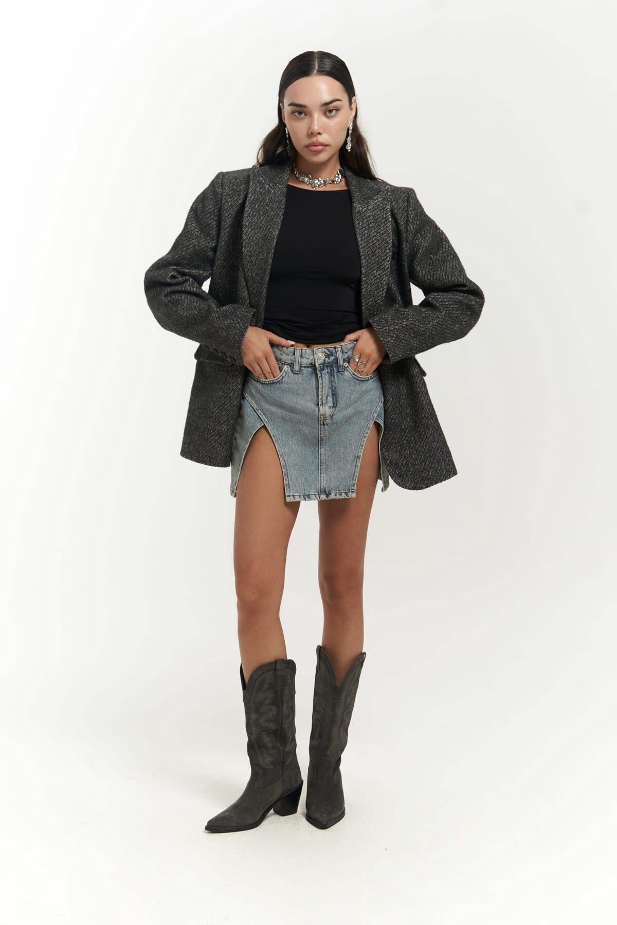 Anika Antrasit Blazer