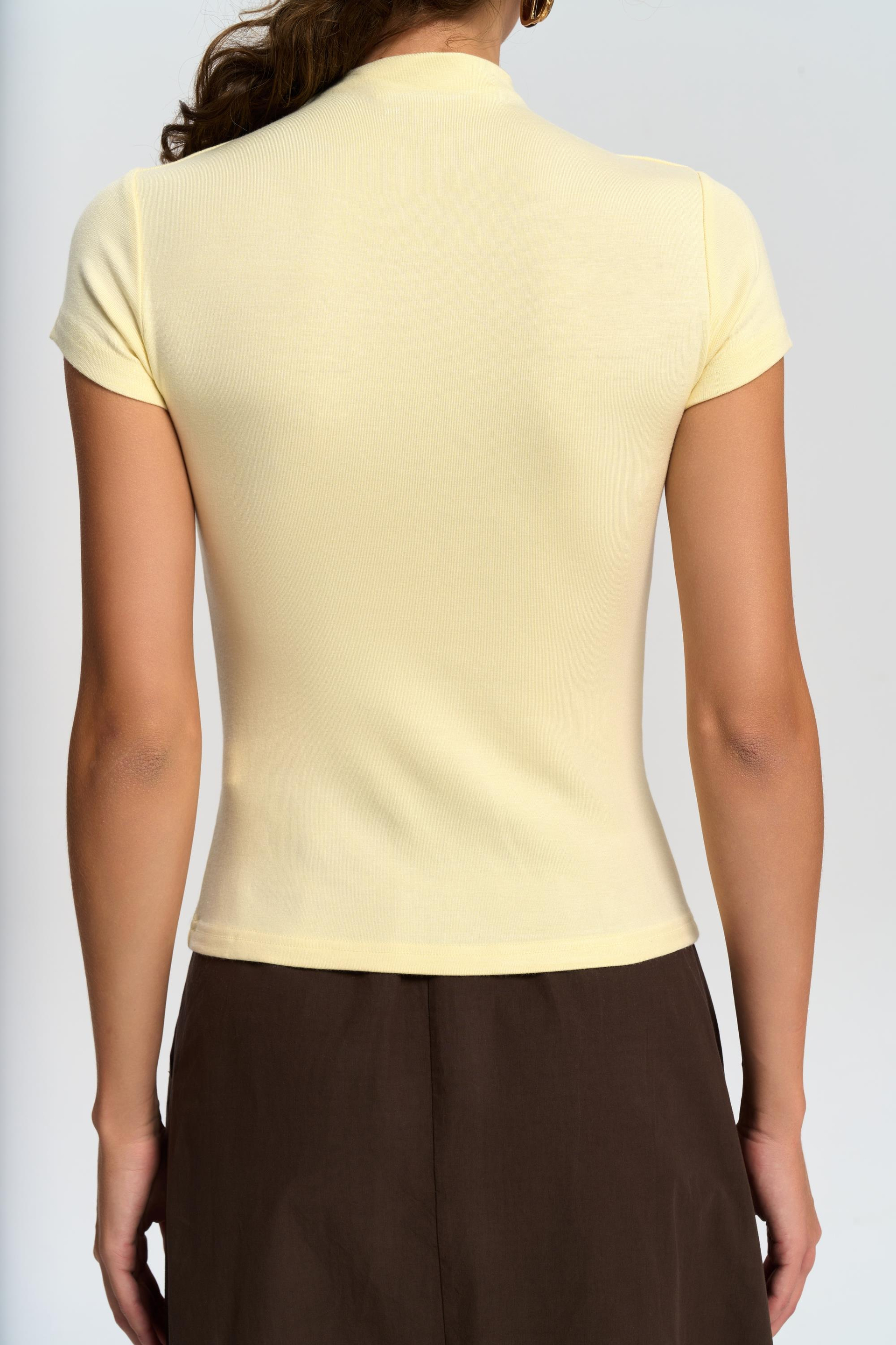 Anvers High Neck Yellow Crop