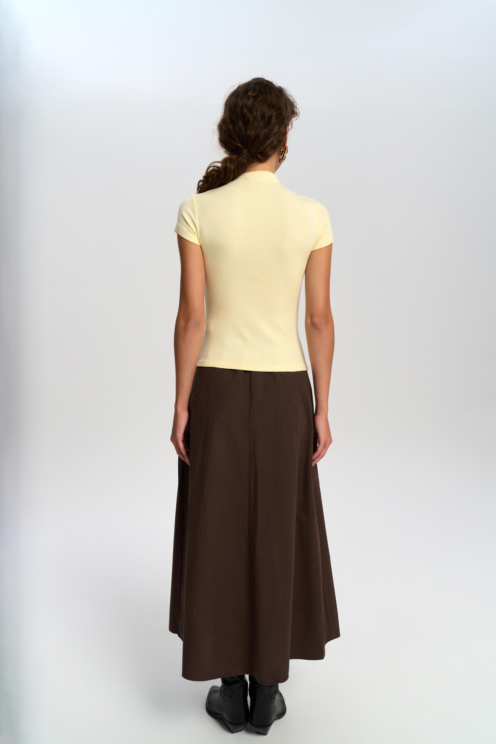 Anvers High Neck Yellow Crop