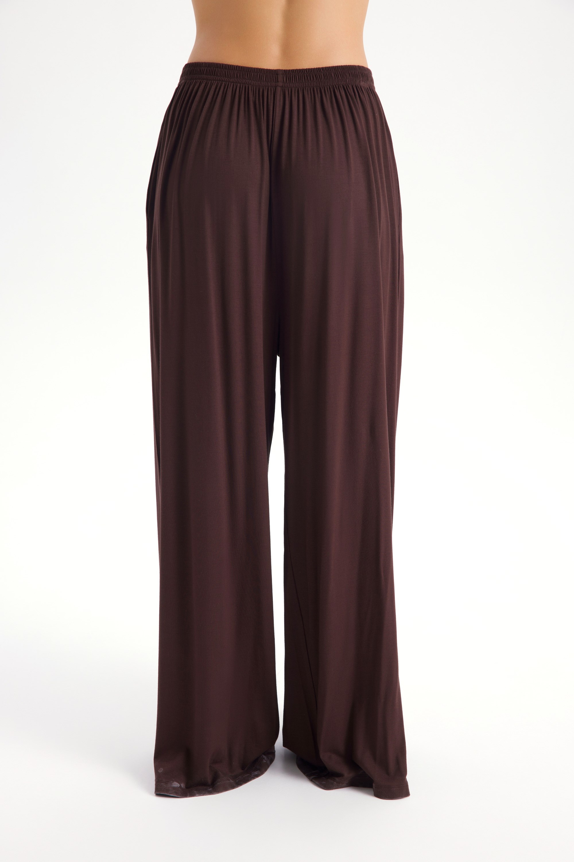 Apolline Üçgen Kesim Kahve Crop Pantolon Takım