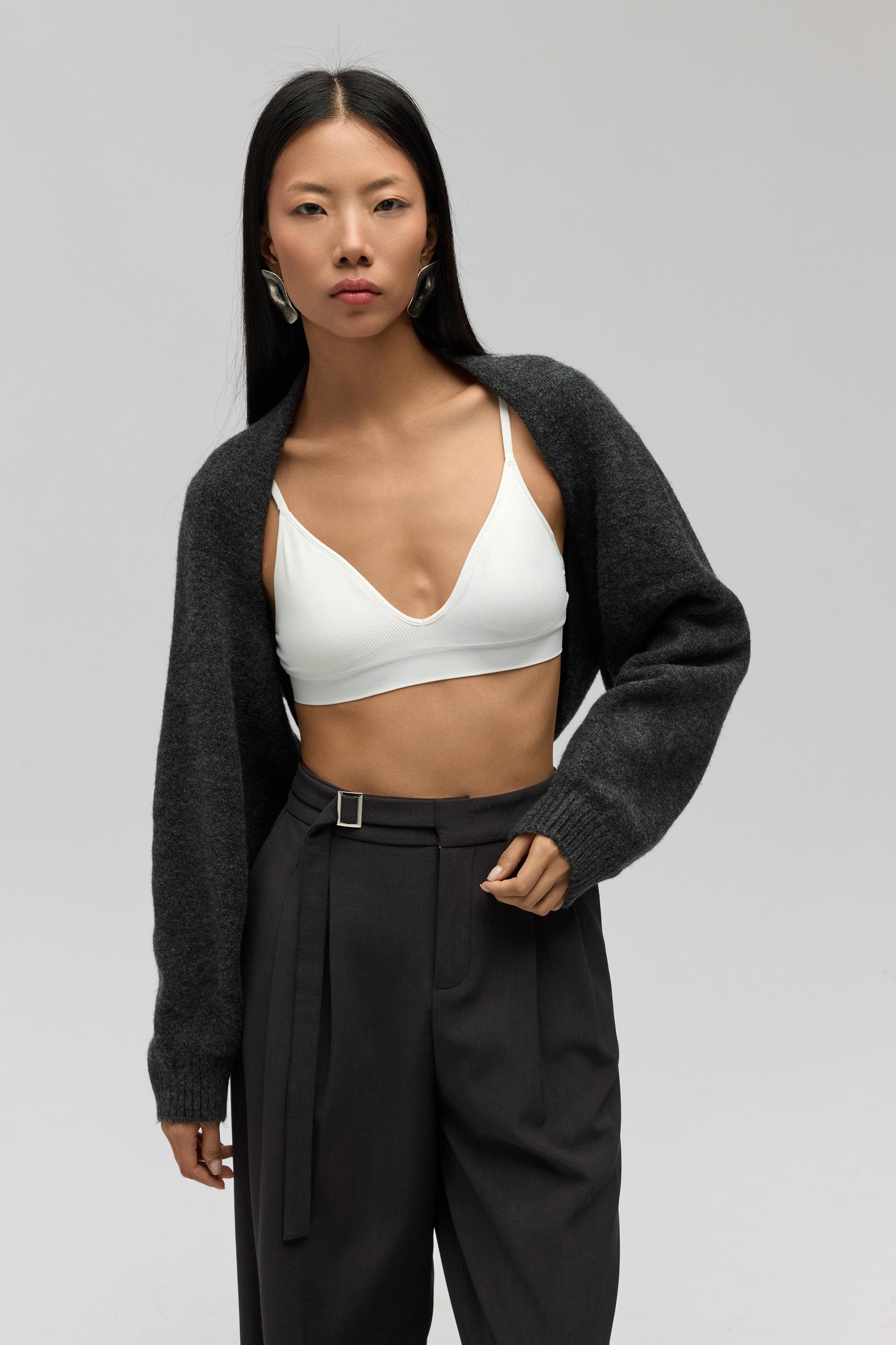 Ardor Uzun Kollu Antrasit Triko Bolero