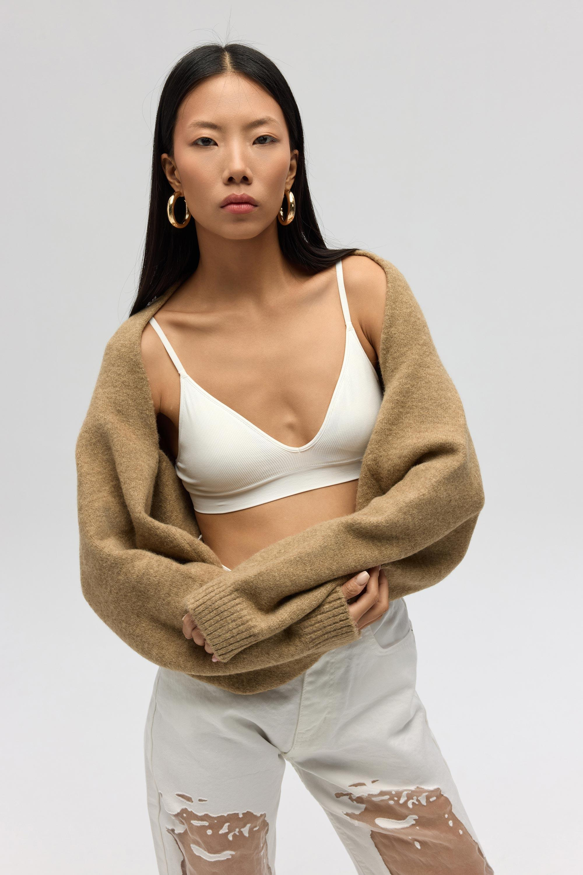 Ardor Uzun Kollu Vizon Triko Bolero